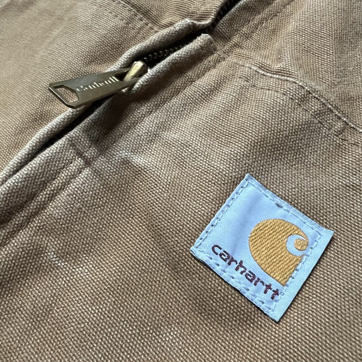 Carhartt × Carhartt Wip × Vintage Vintage 90’s Carhartt J131 BRN Full-Zip Hooded Jacket Size US XL / EU 56 / 4 - 7 Thumbnail