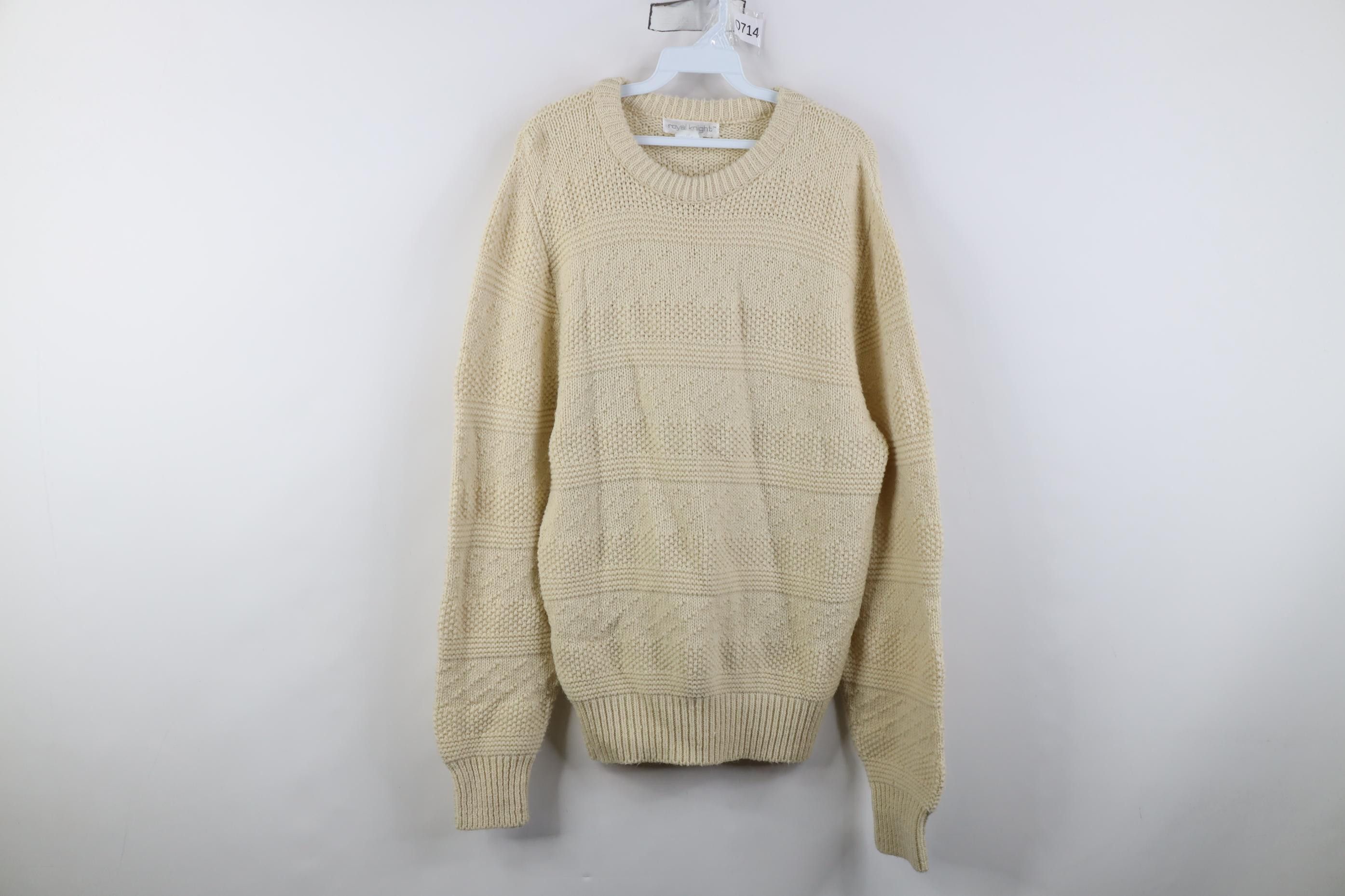 Vintage Vintage 90s Streetwear Ribbed Knit Crewneck Sweater USA Size US M / EU 48-50 / 2 - 1 Thumbnail