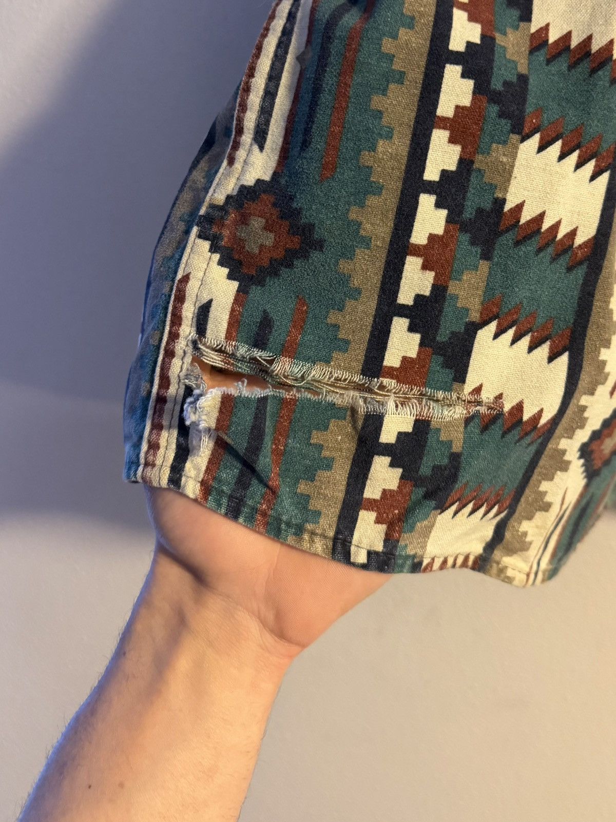 Cabelas vtg 90s aztec western button up shirt fits XL Size US XL / EU 56 / 4 - 2 Thumbnail