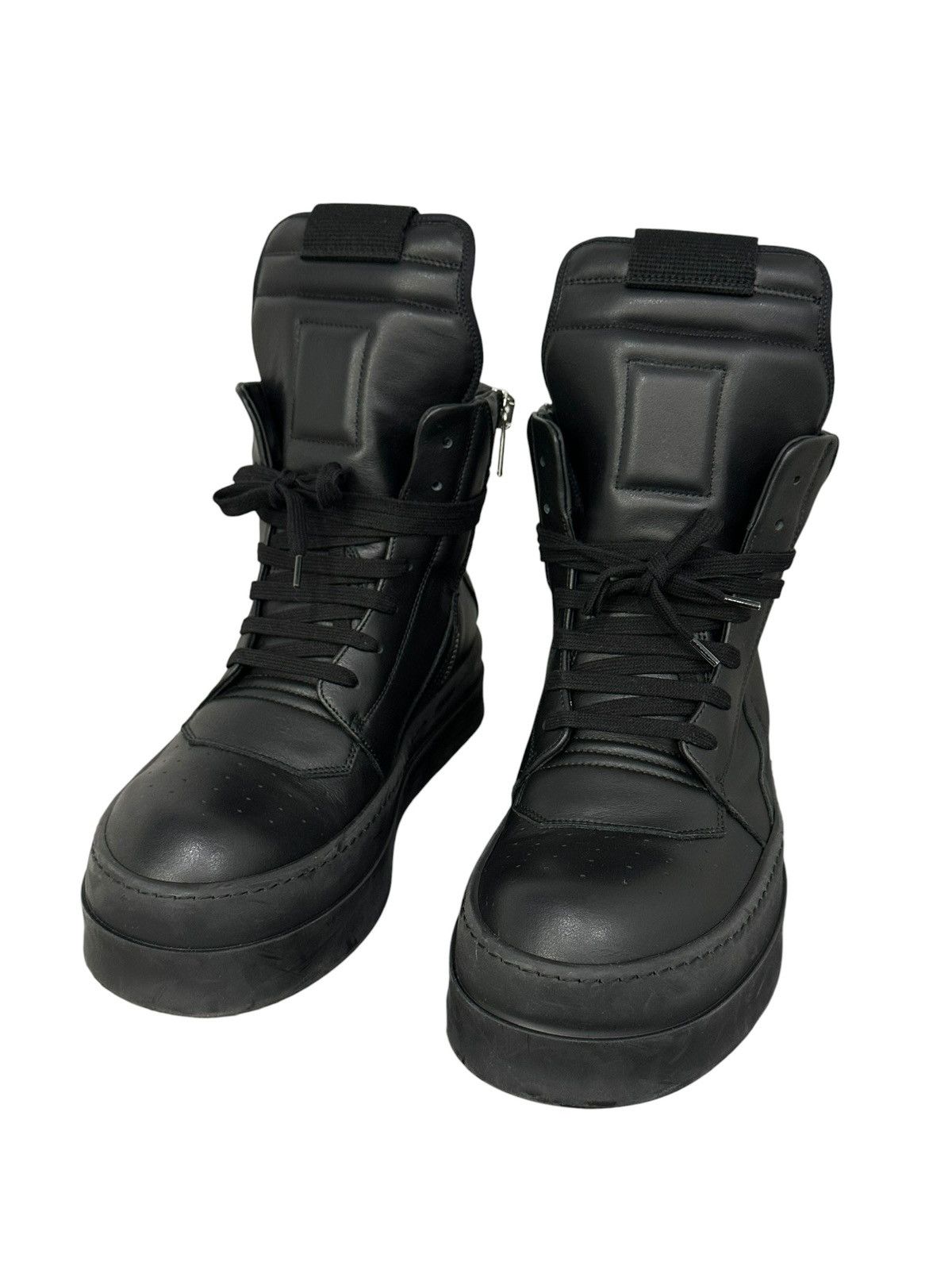 Rick Owens Rick Owens Black Mega Bumper Geobasket Size US 9 / EU 42 - 2 Thumbnail