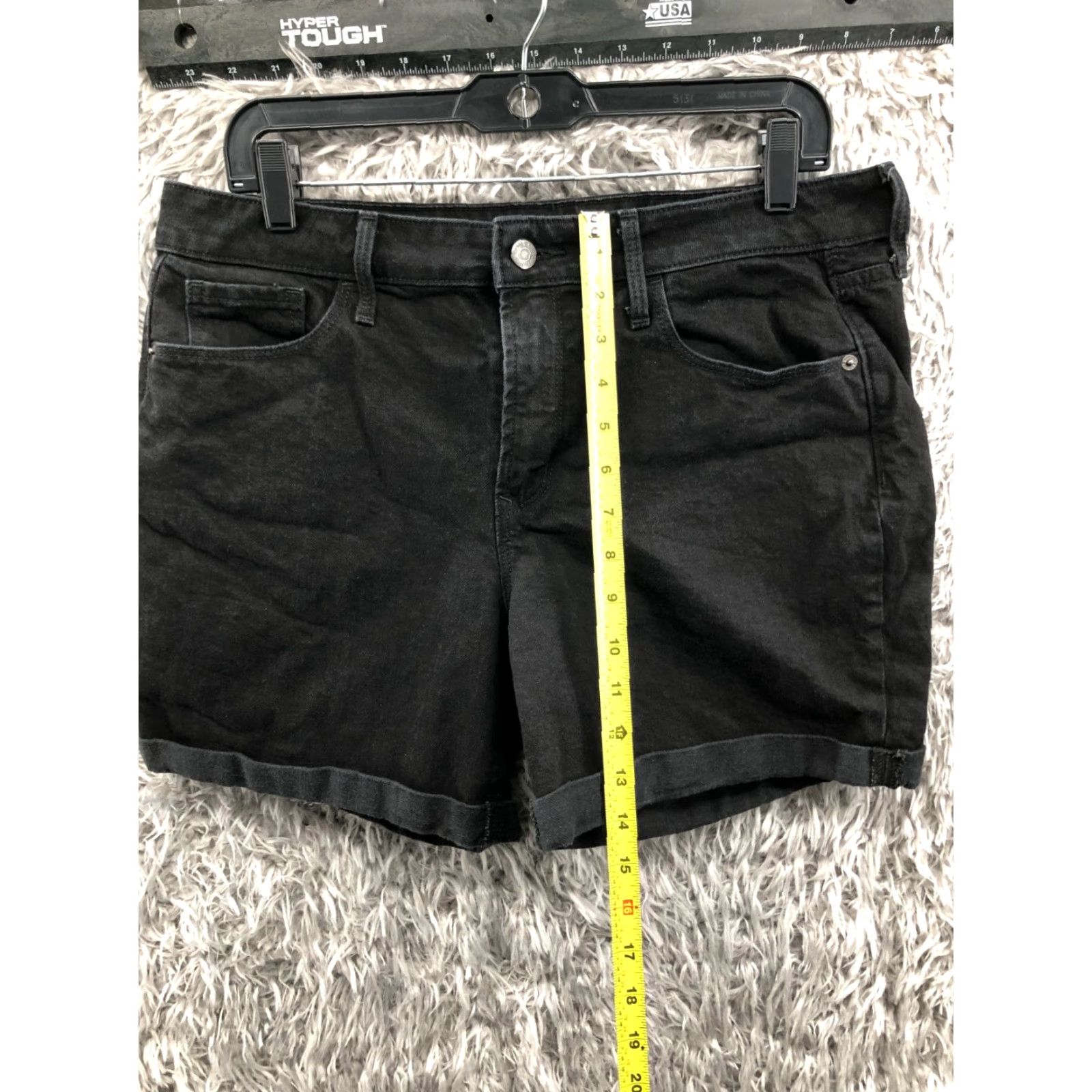 Old Navy VINTAGE Old Navy Bermuda Shorts Womens Size 12 Mid Rise Dark Wash Black Size 34" / US 12 / IT 48 - 3 Thumbnail