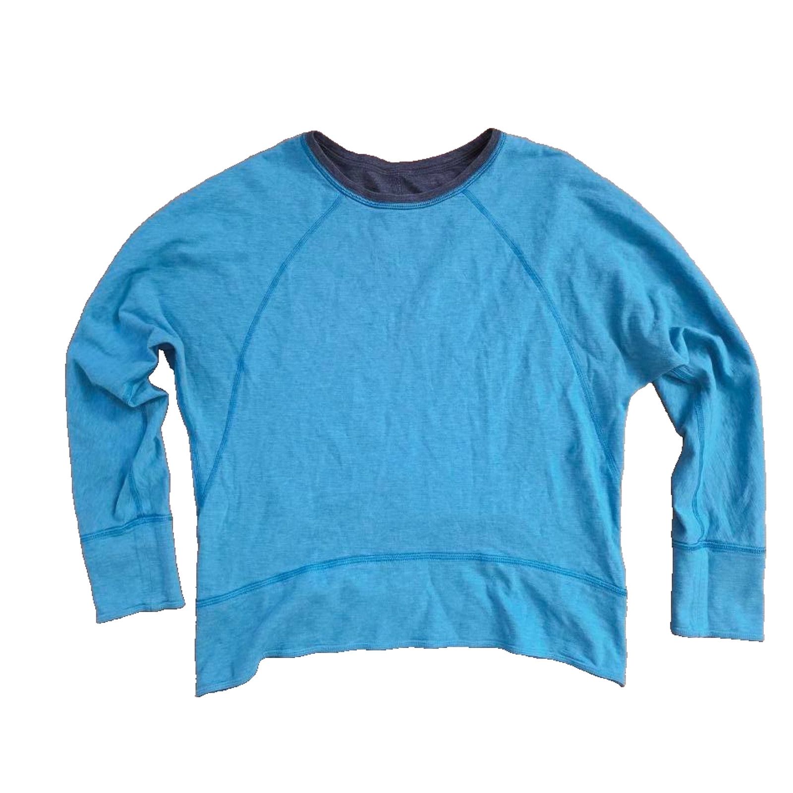 Lululemon Lululemon reversible sweatshirt long sleve blue Larg A001487 Size L / US 10 / IT 46 - 2 Thumbnail