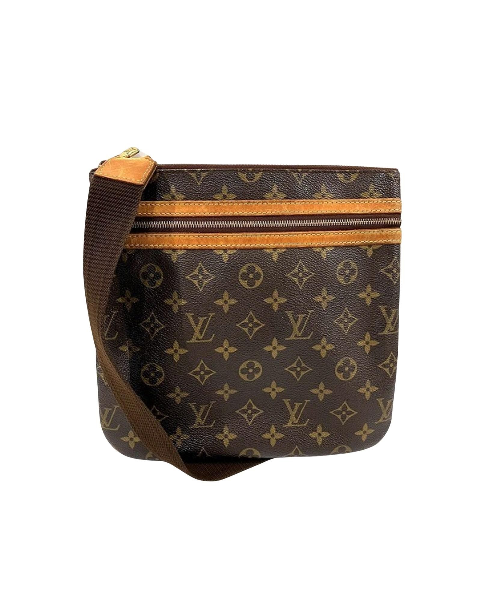image of Louis Vuitton Versatile Brown Canvas Shoulder Bag, Women's
