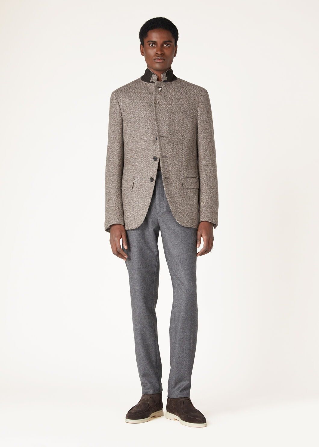 Loro Piana o1w1db10825 FAO6526 Torino Jacket in Beige Size US S / EU 44-46 / 1 - 2 Thumbnail