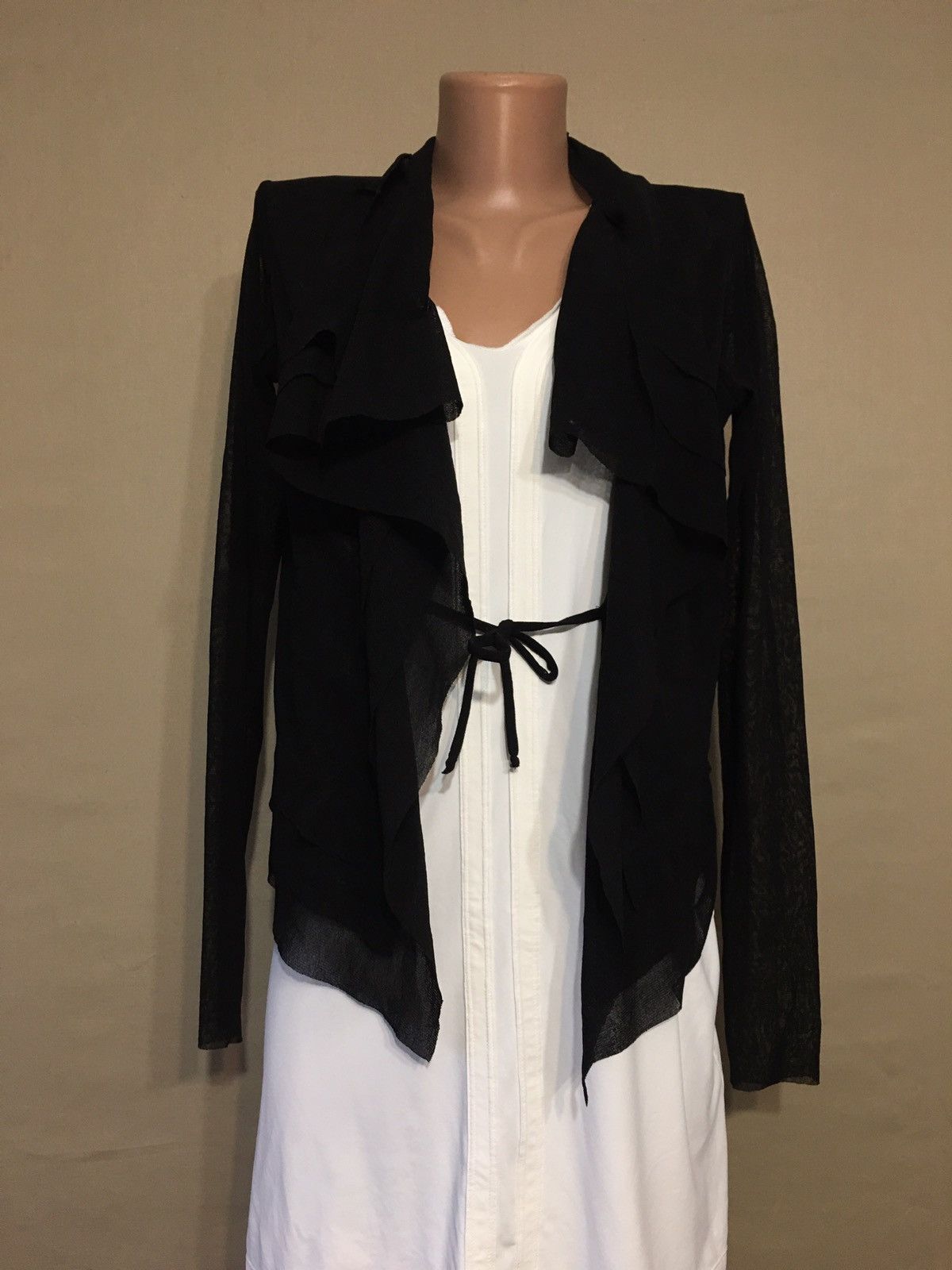 FUZZI × Jean Paul Gaultier Fuzzi Jean Paul Gaultier Black Nylon Blouse Size S Size S / US 4 / IT 40 - 2 Thumbnail