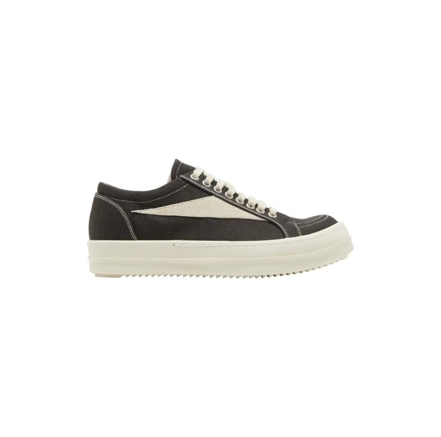 Rick Owens Rick Owens 'DRKSHDW Vintage' Canvas Dark Dust & Milk Sneaker Size US 12 / EU 45 - 1 Preview