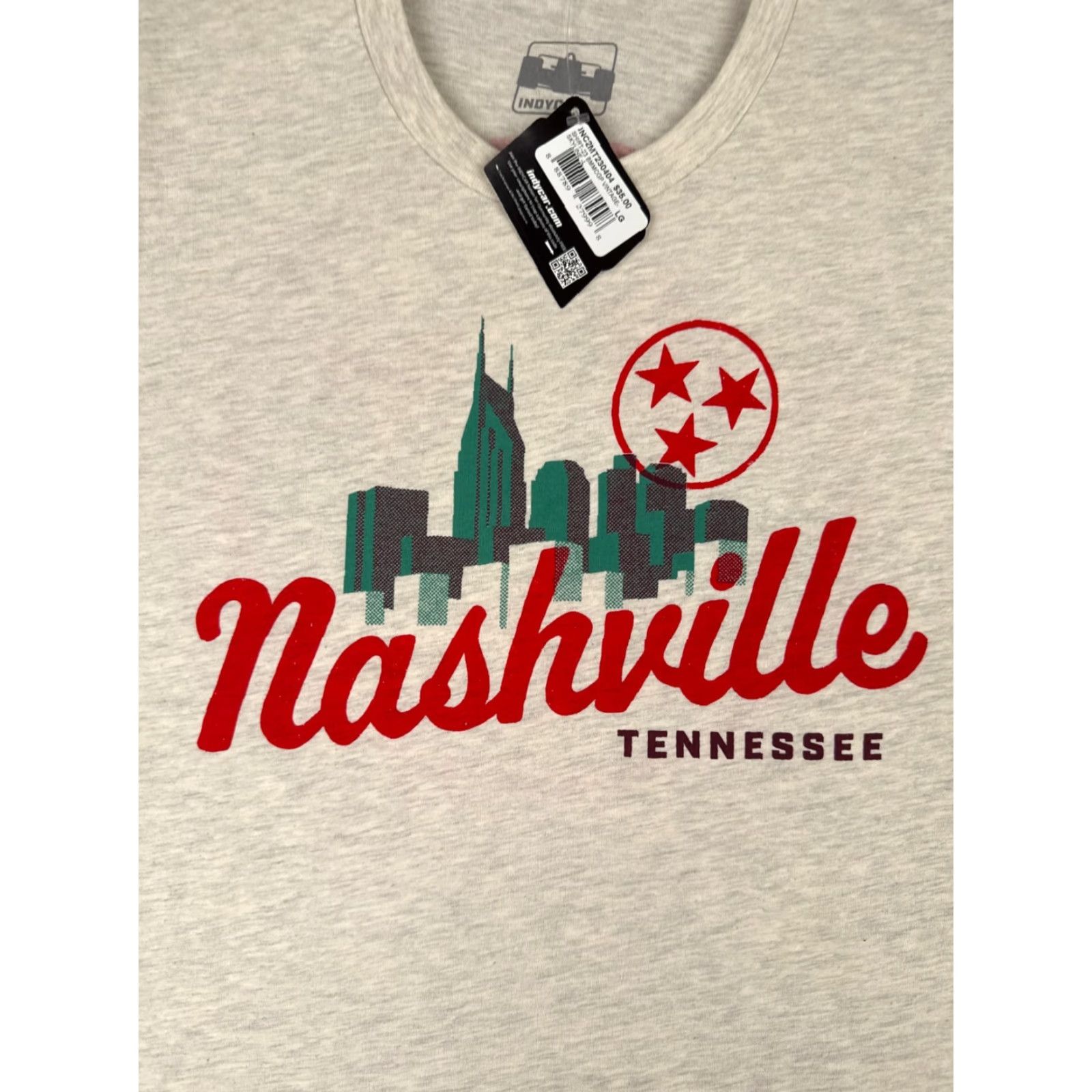 Vintage Legends Global Merchandise Indycar Nashville Grand Prix Shirt Adult Large Beige Short Sleeve Crew Neck T-Shirt Men’s Car Racing Logo All Seasons 2020s Size US L / EU 52-54 / 3 - 6 Thumbnail