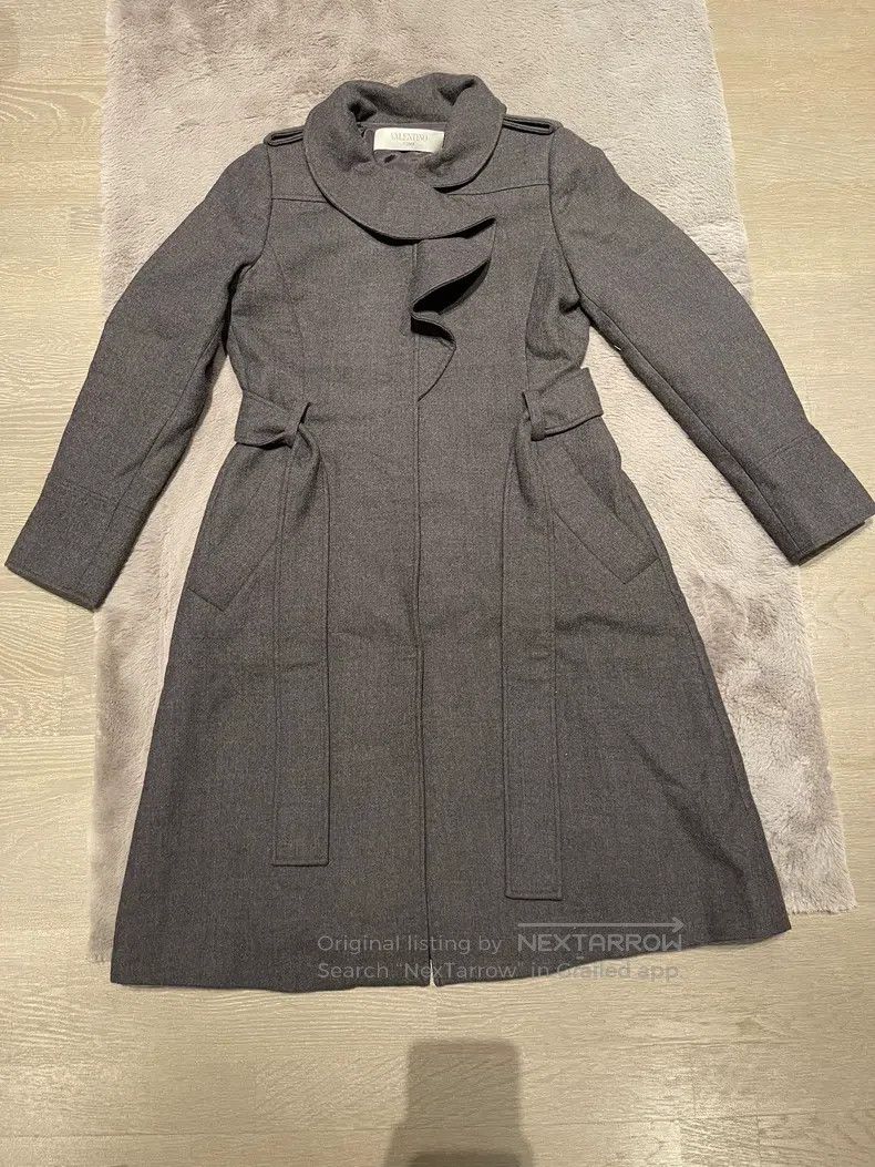 Valentino Valentino Gray woolen coat Size M / US 6-8 / IT 42-44 - 3 Thumbnail