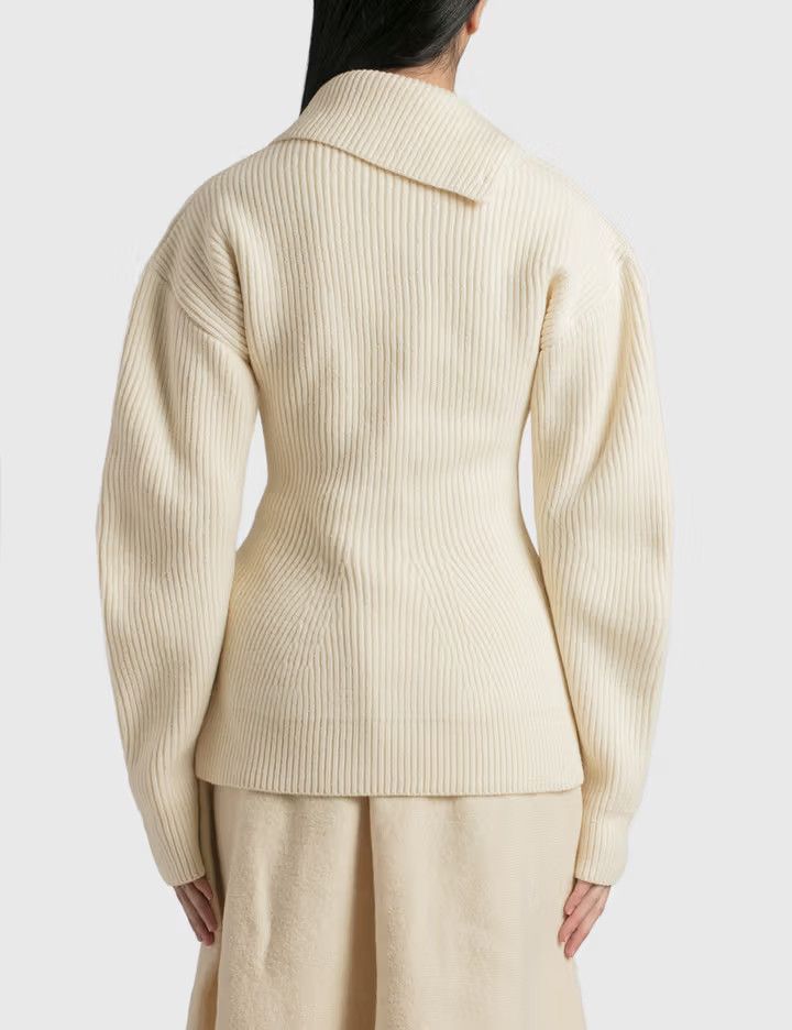 Jil Sander o1y1025 Turtleneck Sweater in Ivory Size S / US 4 / IT 40 - 3 Thumbnail