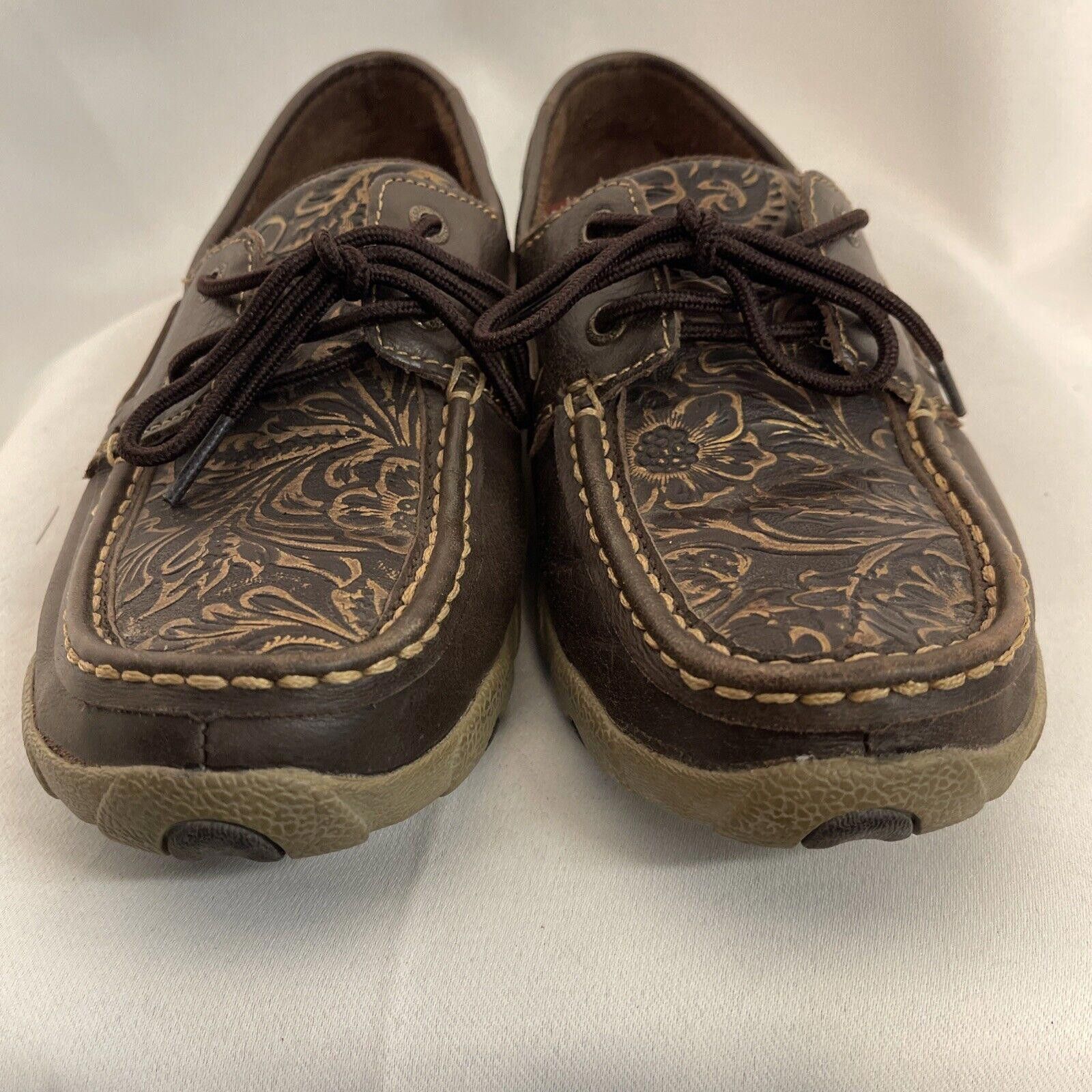 Twisted X TWISTED X WOMEN'S EMBOSSED FLORAL DRIVING Sz 7M Size US 7 / IT 37 - 4 Thumbnail