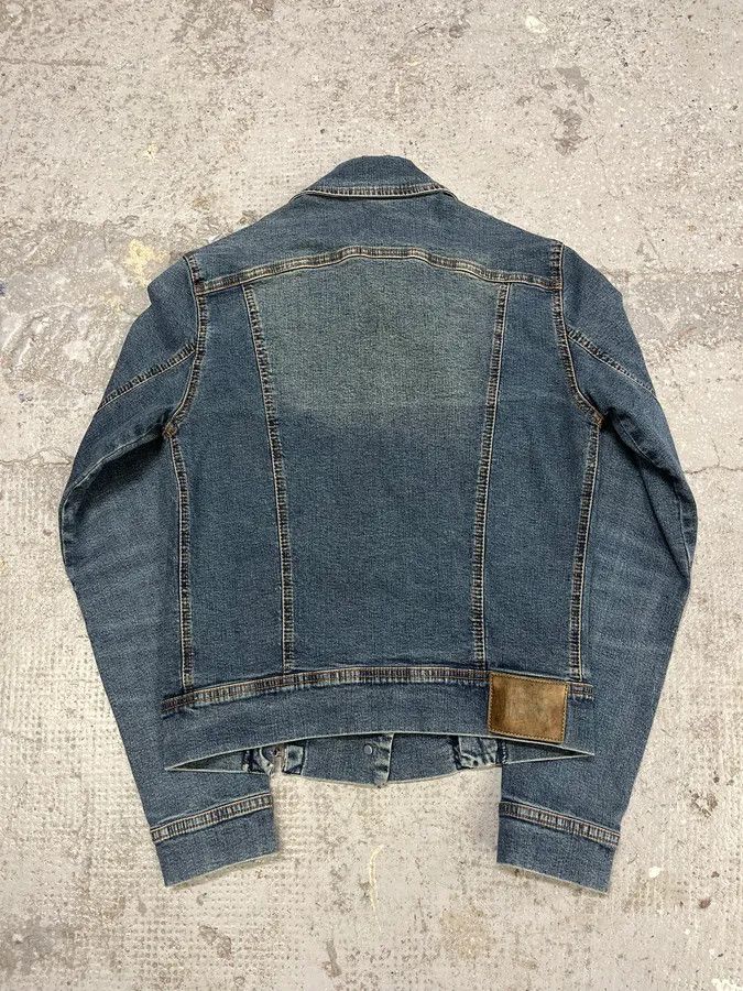 Vintage 2000s Plein Sud Metal Laced Raw Denim Jacket Size S / US 4 / IT 40 - 5 Thumbnail