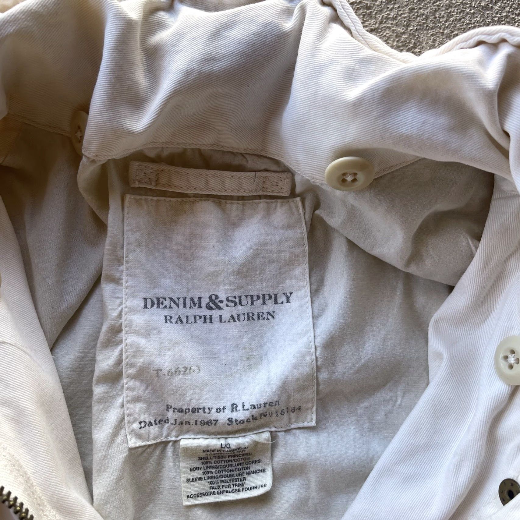 Polo Ralph Lauren Polo Ralph Lauren Jacket Womens Large White Military Zip Up Field Coat Army Classic Size L / US 10 / IT 46 - 5 Thumbnail