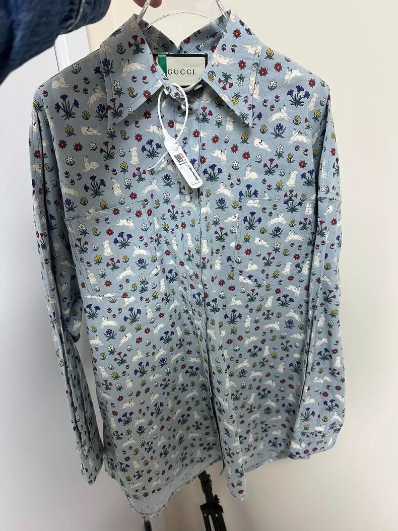 Gucci Floral Print Long Sleeve Shirt - dmc