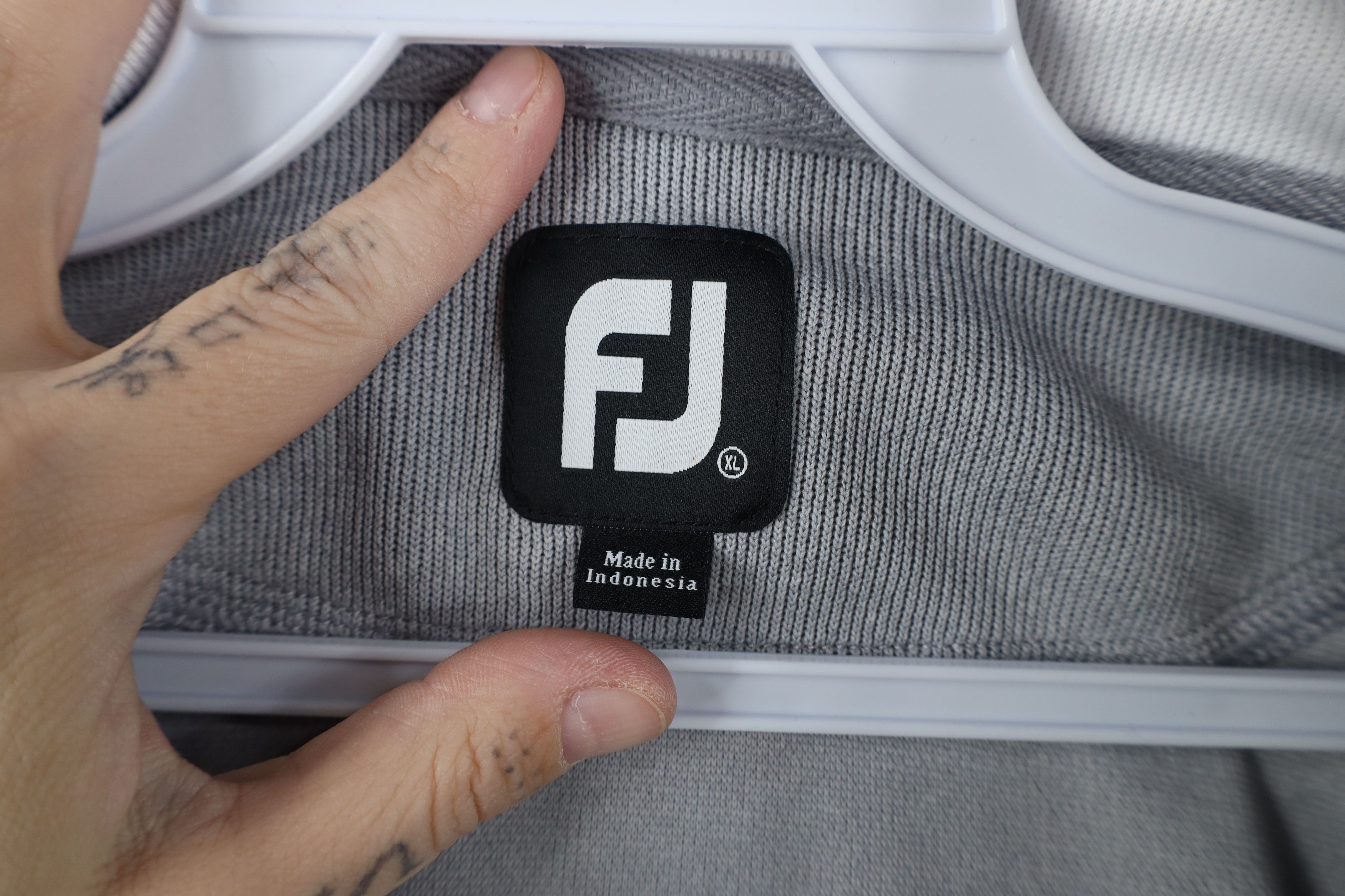 Footjoy FootJoy Logo Ribbed Knit Half Zip Golfing Golf Sweater Vest Size US XL / EU 56 / 4 - 9 Thumbnail
