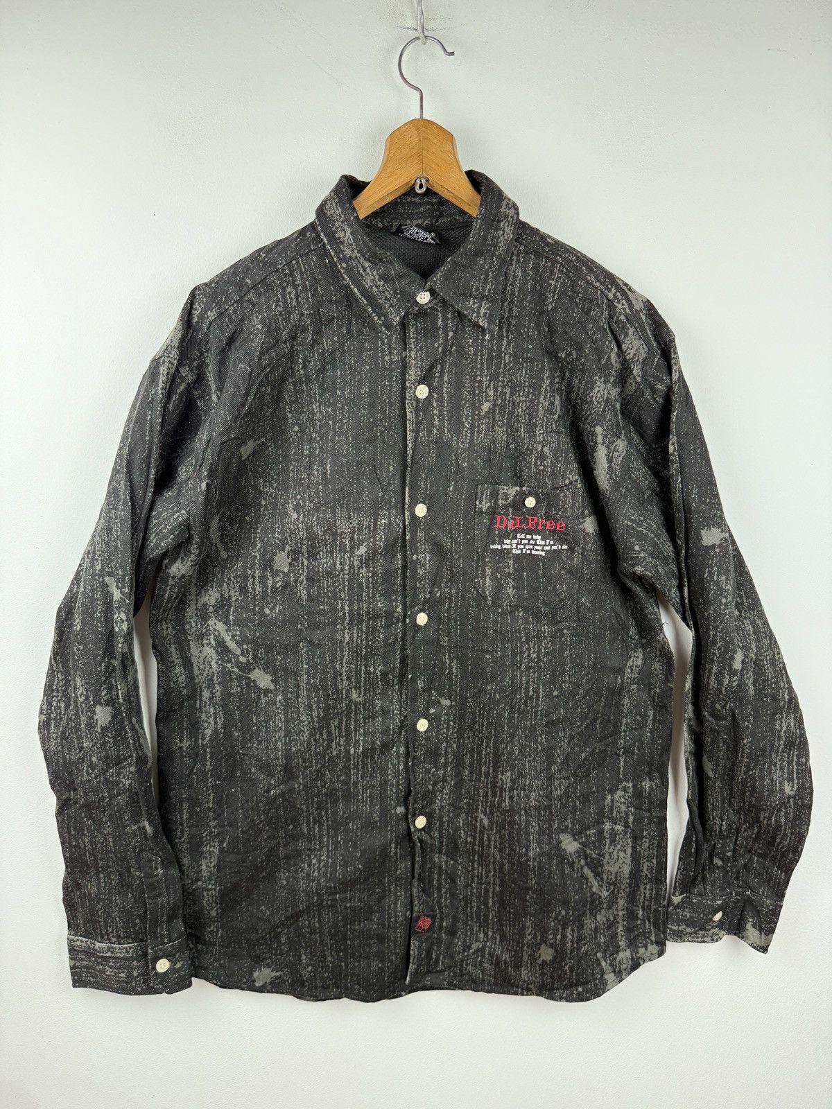 Designer D.J.Free y2k style long sleeve shirt Size US M / EU 48-50 / 2 - 2 Thumbnail