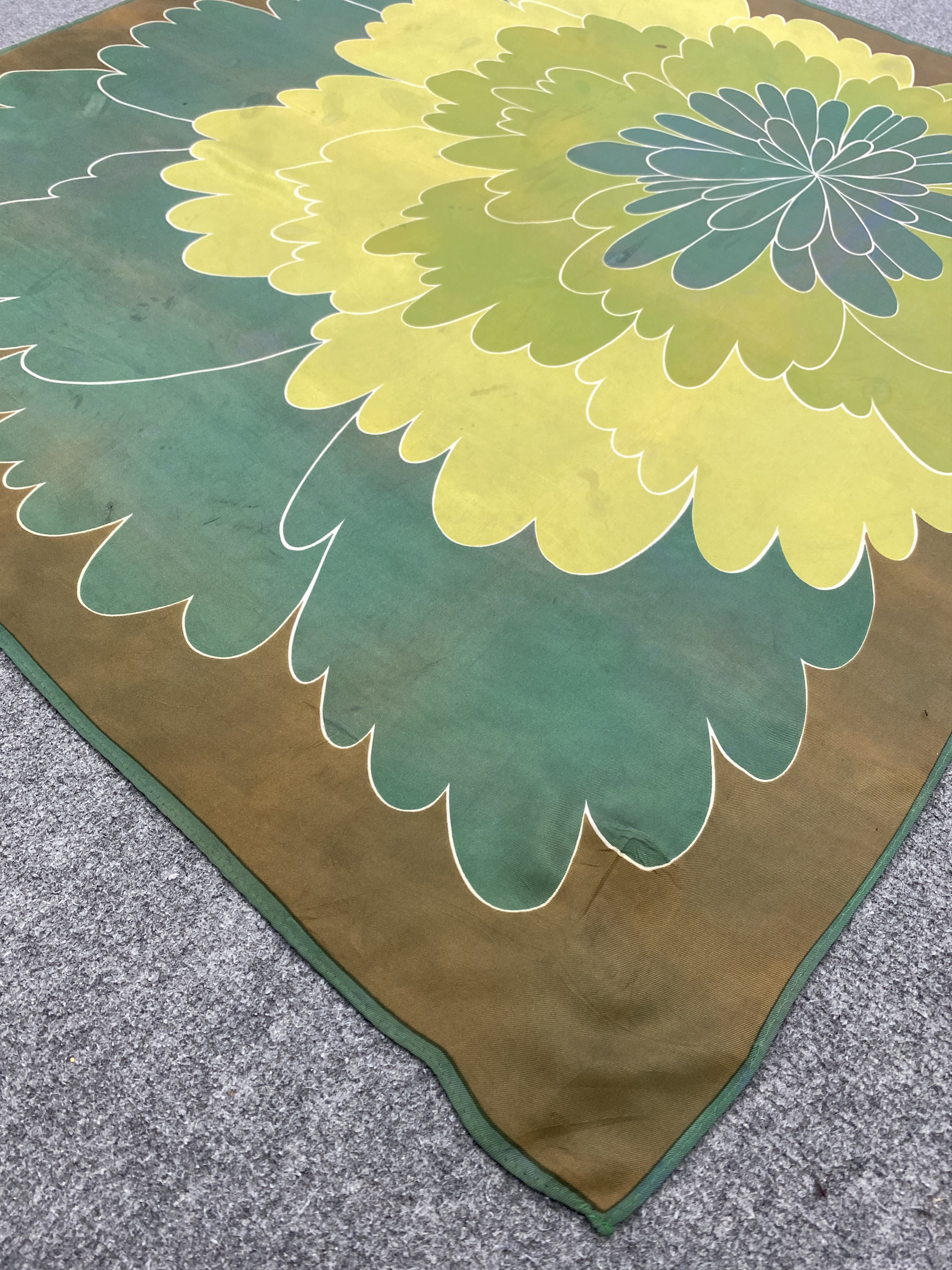 Vintage Italian Designer Silk Scarf / Muffler / Silk Shawl - SN0060 Size ONE SIZE - 6 Thumbnail