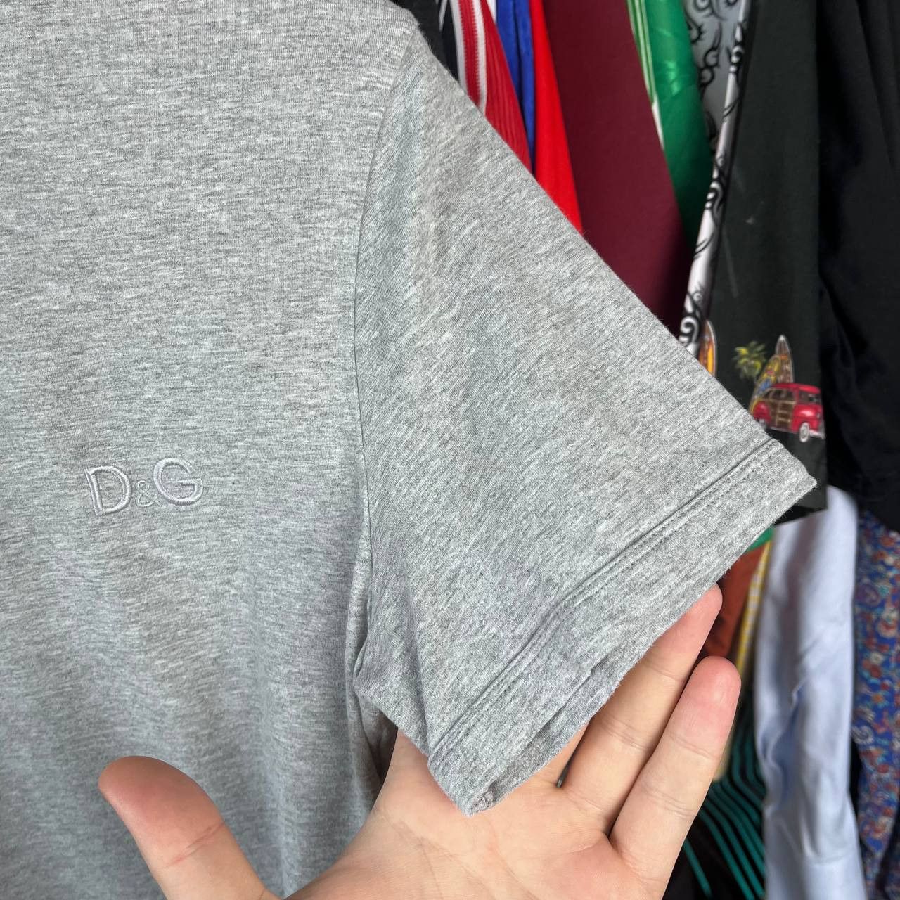 Dolce & Gabbana Dolce Gabbana Grey Basic Tshirt Size M Size US M / EU 48-50 / 2 - 5 Thumbnail