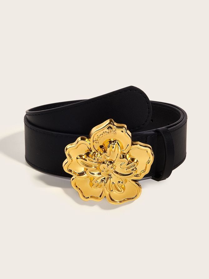 Designer Flowers Vintage Belt Riveted Belts Menswear Accessories Size ONE SIZE - 5 Thumbnail