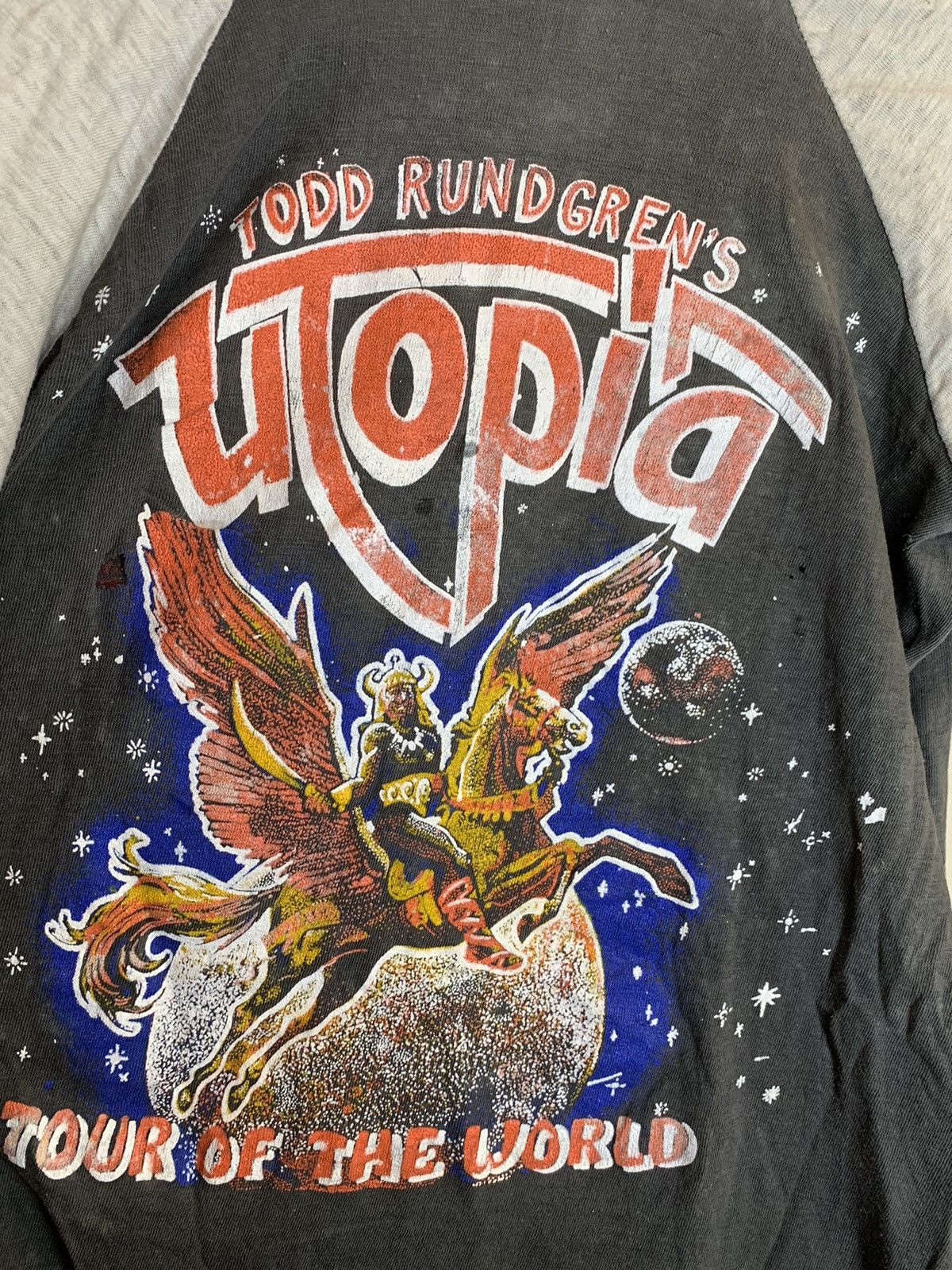 Band Tees RARE* Vintage 70’s Todd Rundgren Utopia Concert Raglan Shirt Size US M / EU 48-50 / 2 - 4 Thumbnail