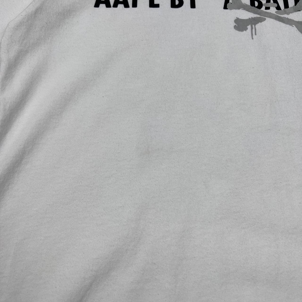 Aape AAPE By A Bathing Ape White Large Logo Skull Graphic Tee Size US L / EU 52-54 / 3 - 5 Thumbnail