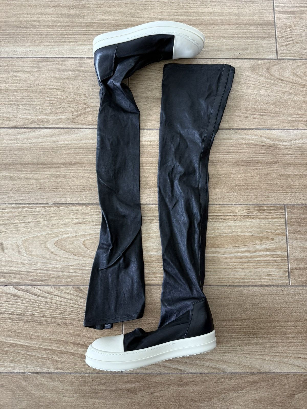 Rick Owens Rick Owen’s Knee High Stocking Boots Size US 11 / IT 41 - 1 Thumbnail