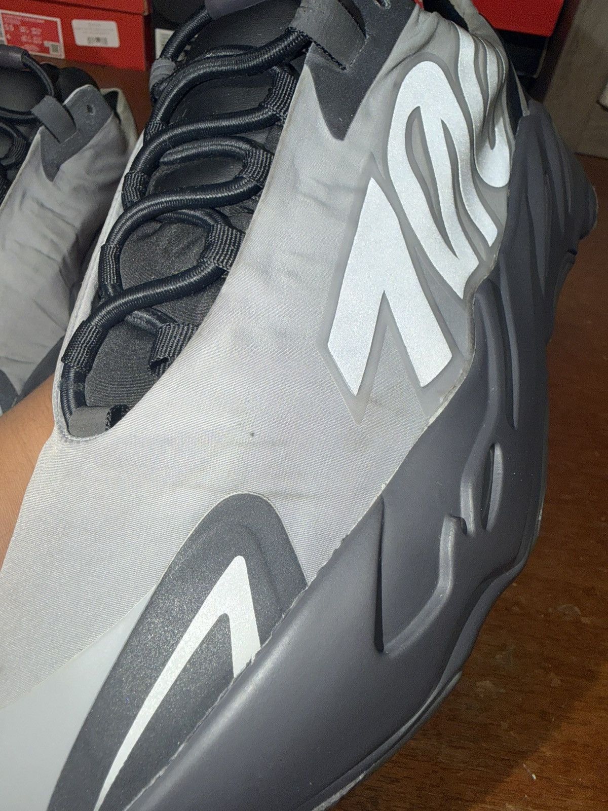 Adidas Yeezy Boost 700 MNVN Metallic size 9.5 Size US 9.5 / EU 42-43 - 10 Thumbnail