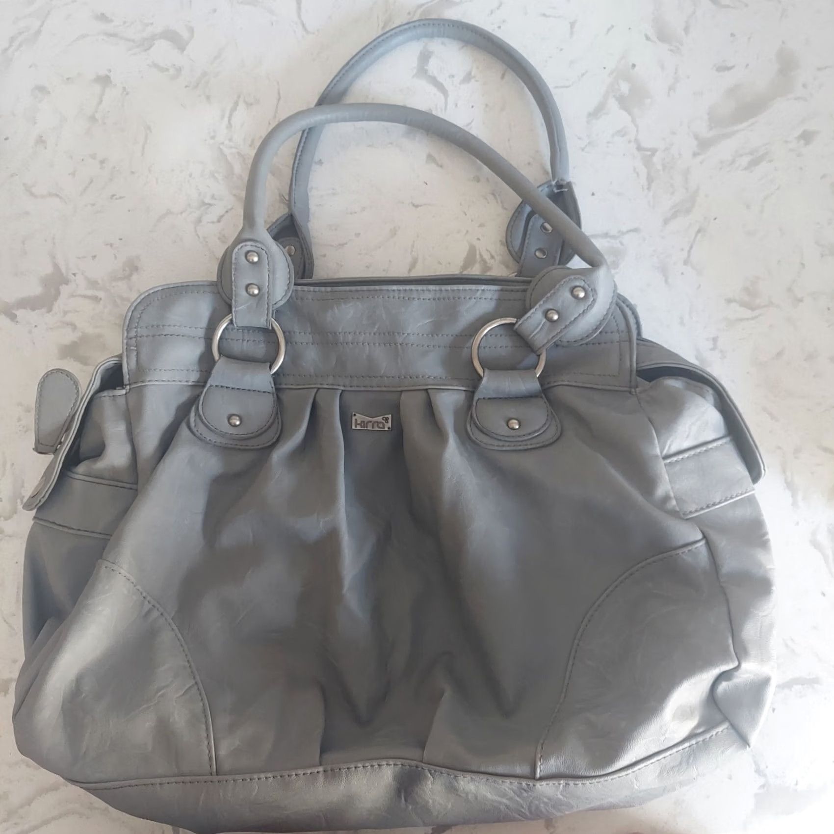 Vintage Kirra Shoulder Bag Women Gray Medium Polyester Zip Size ONE SIZE - 2 Thumbnail
