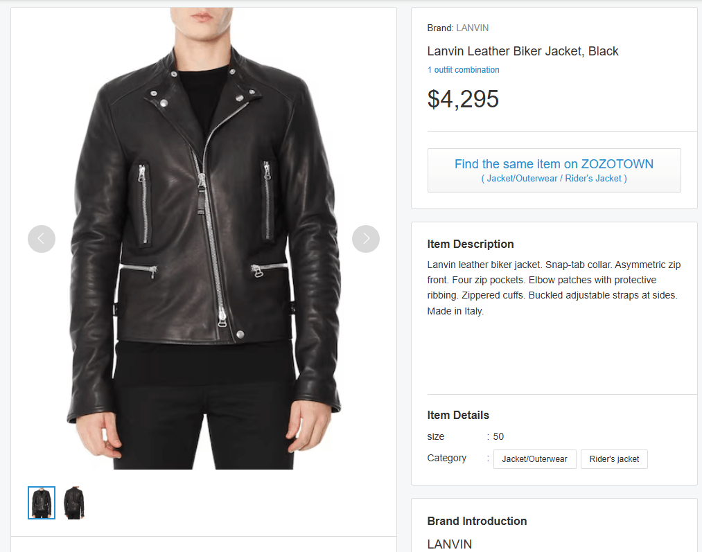 Lanvin Lanvin bleu leather biker jacket Size US M / EU 48-50 / 2 - 12 Thumbnail