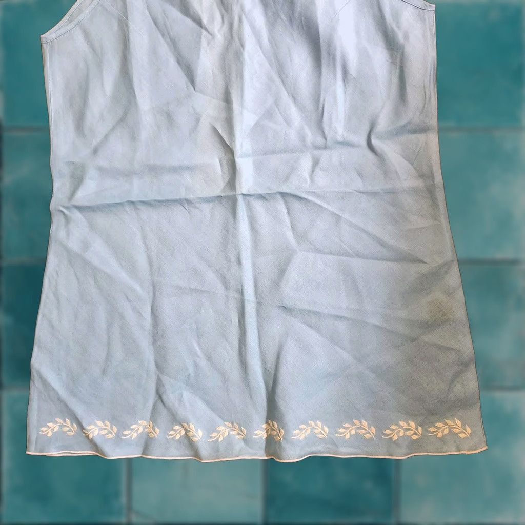 Vintage Philosophy Tank Women XL Blue Flower Sleeveless NWT Regular Top Casual Travel Size XL / US 12-14 / IT 48-50 - 1 Thumbnail