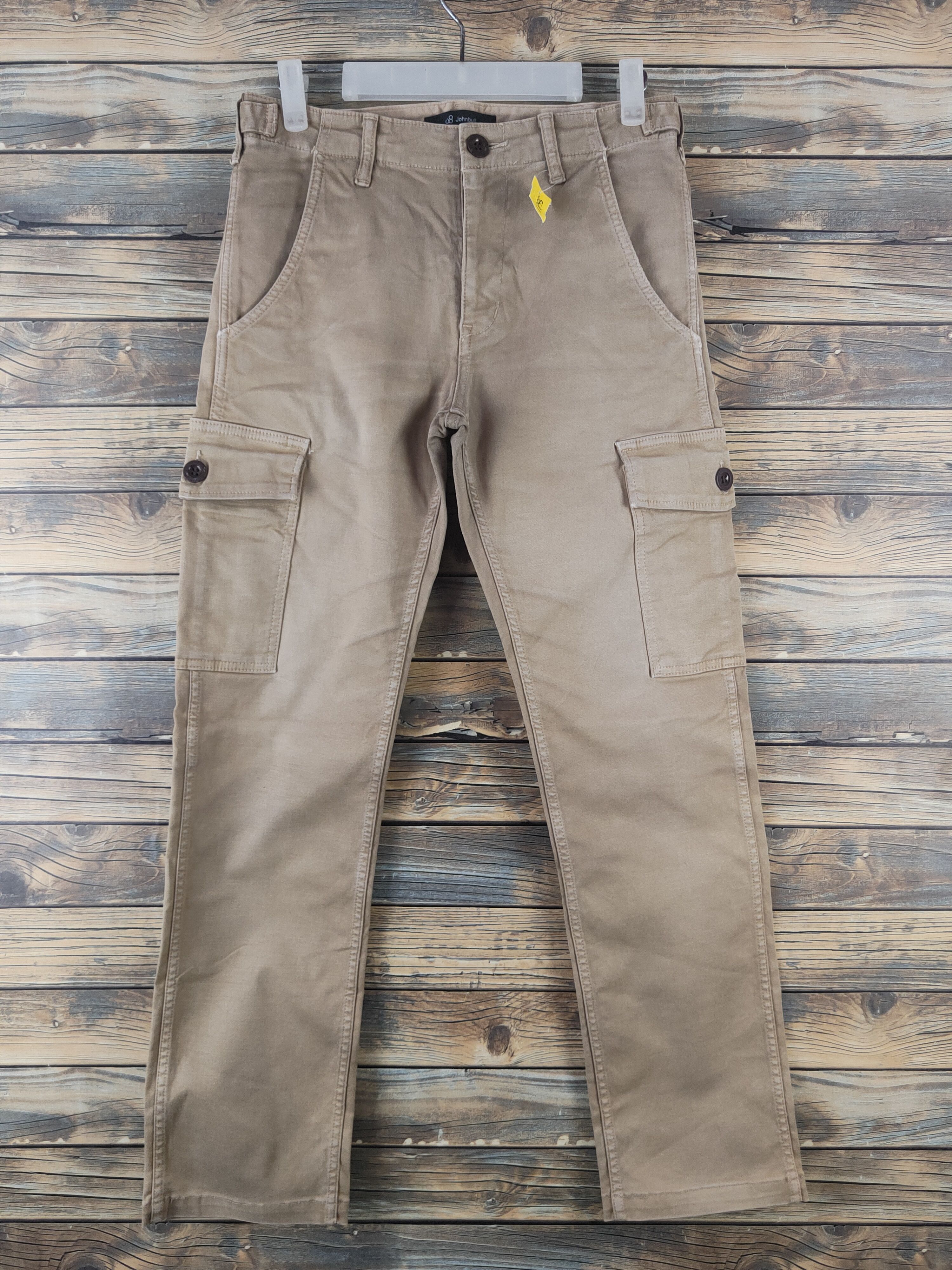 Johnbull DL Johnbull Beige Multipocket Cargo Pants #1895 Size US 28 / EU 44 - 1 Thumbnail