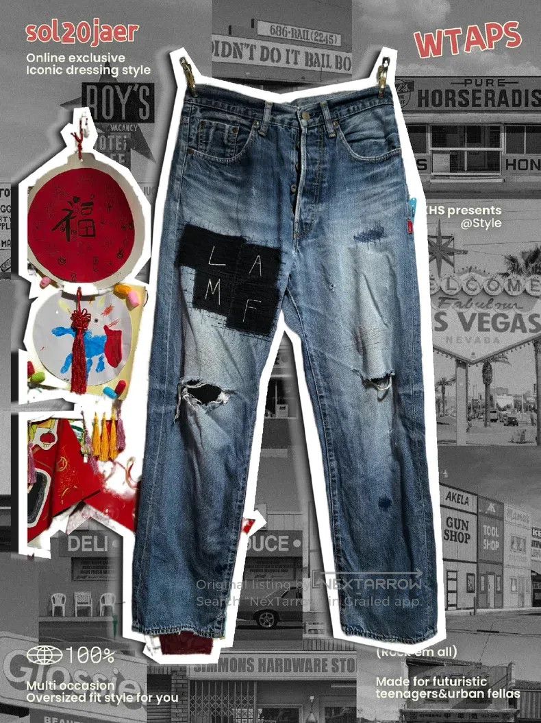 Wtaps Wtaps size S Spider Embroidered Wash Jeans Size US 38 / EU 54 - 1 Thumbnail