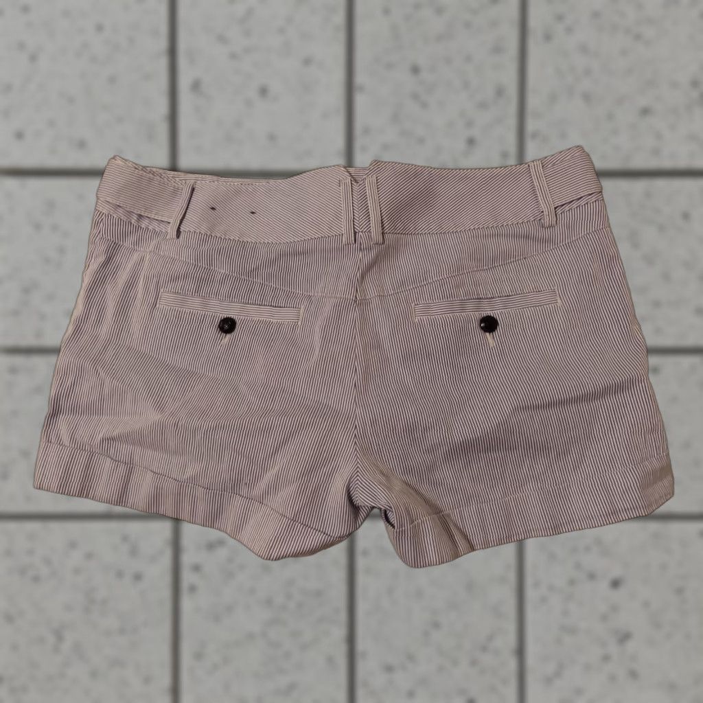 Express Womens Express Shorts 10 Blue Cotton Khaki Chino Chino Shorts Flat Front Button Casual Summer Spring Mens? Size 32" / US 10 / IT 46 - 1 Thumbnail
