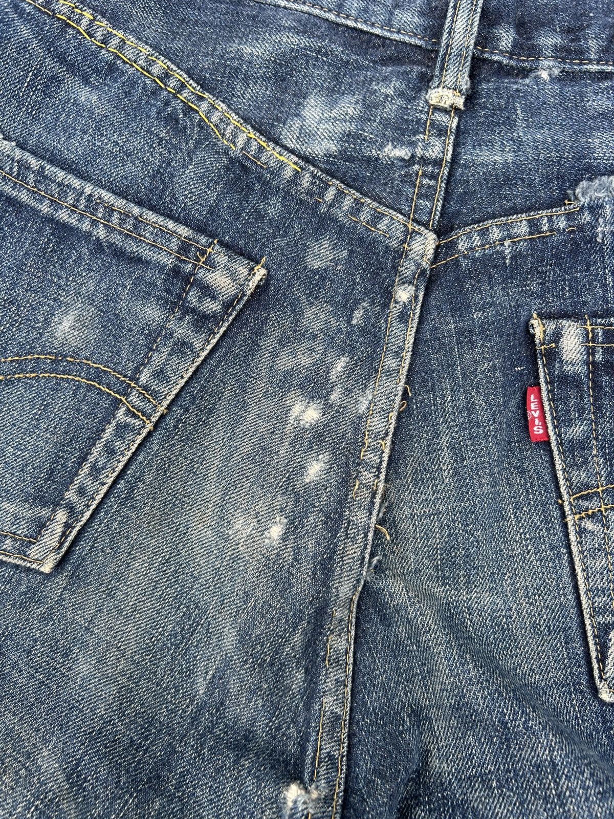Kapital Vintage Levis big E Selvedge Distressed Denim Jeans Size US 30 / EU 46 - 16 Thumbnail