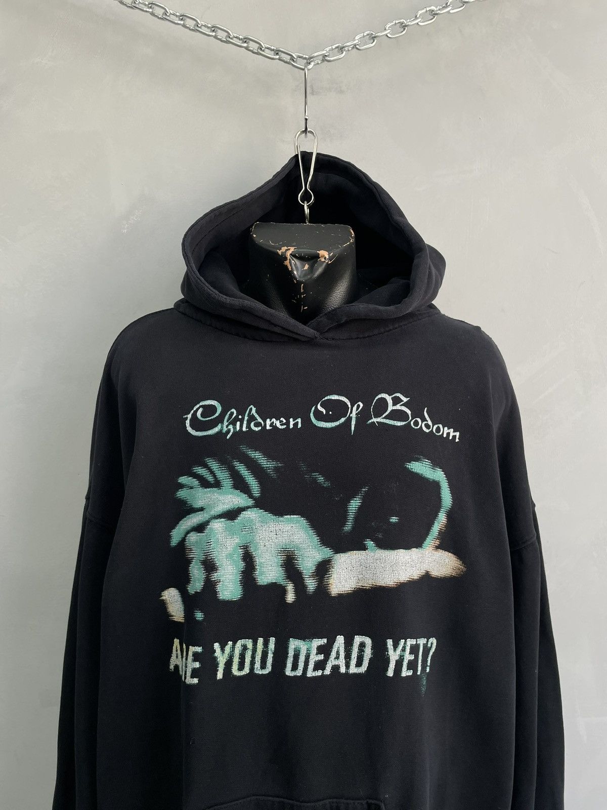 Band Tees Rare Children of Bodom 90s hoodie Graphic Zip Up faded Size US L / EU 52-54 / 3 - 2 Thumbnail