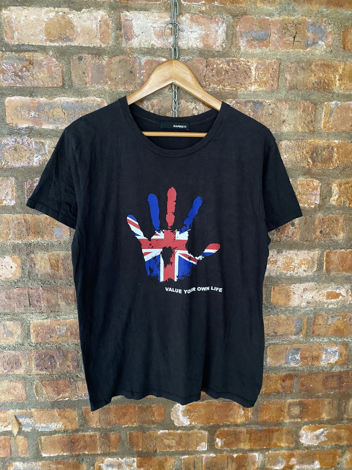 Japanese Brand × Katharine Hamnett London × PPFM 2000s Hamnett Union jacket hand value your own life Size US M / EU 48-50 / 2 - 2 Thumbnail