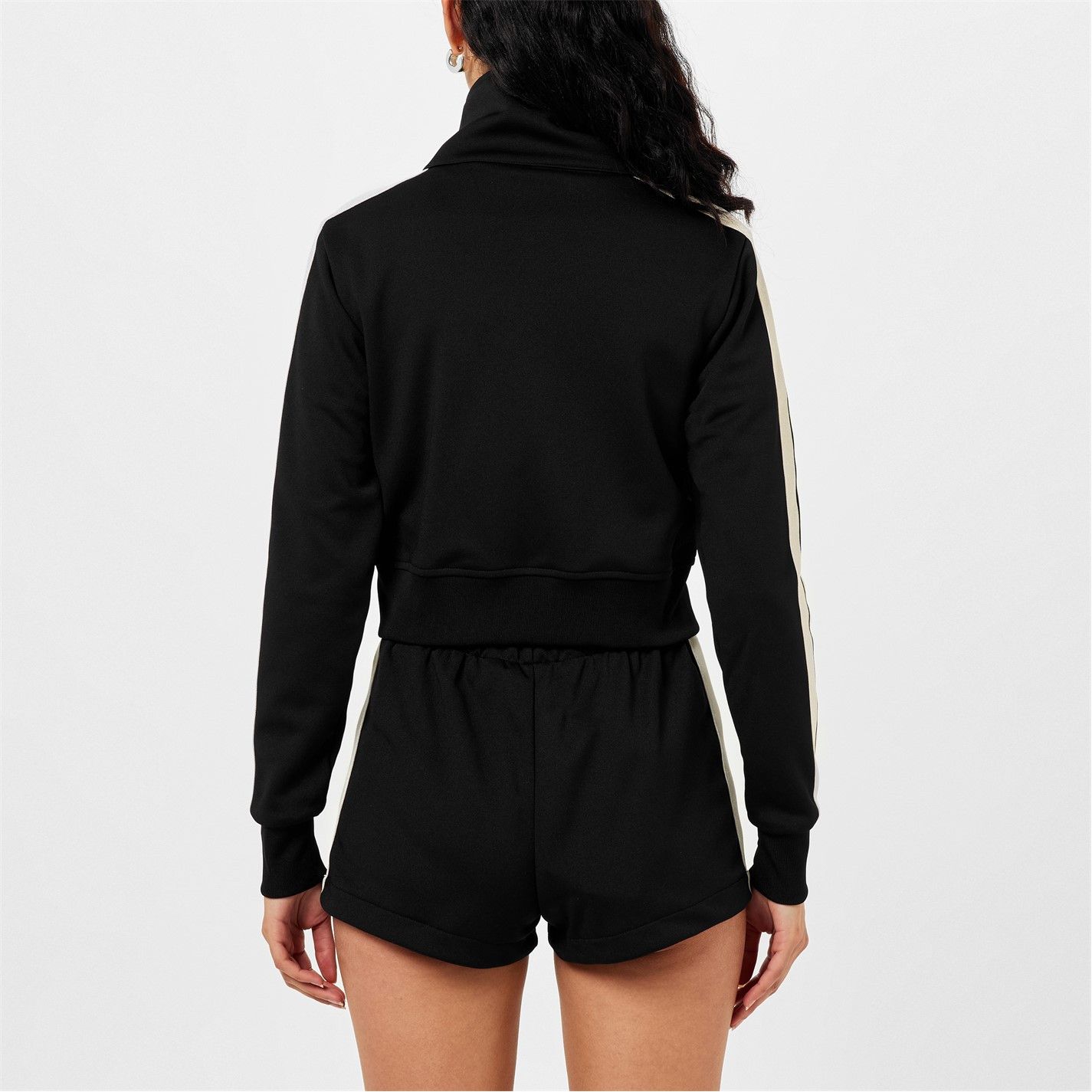 Palm Angels o1g2r1mq0325 High Neck Track Jacket in Black & White Size M / US 6-8 / IT 42-44 - 6 Thumbnail
