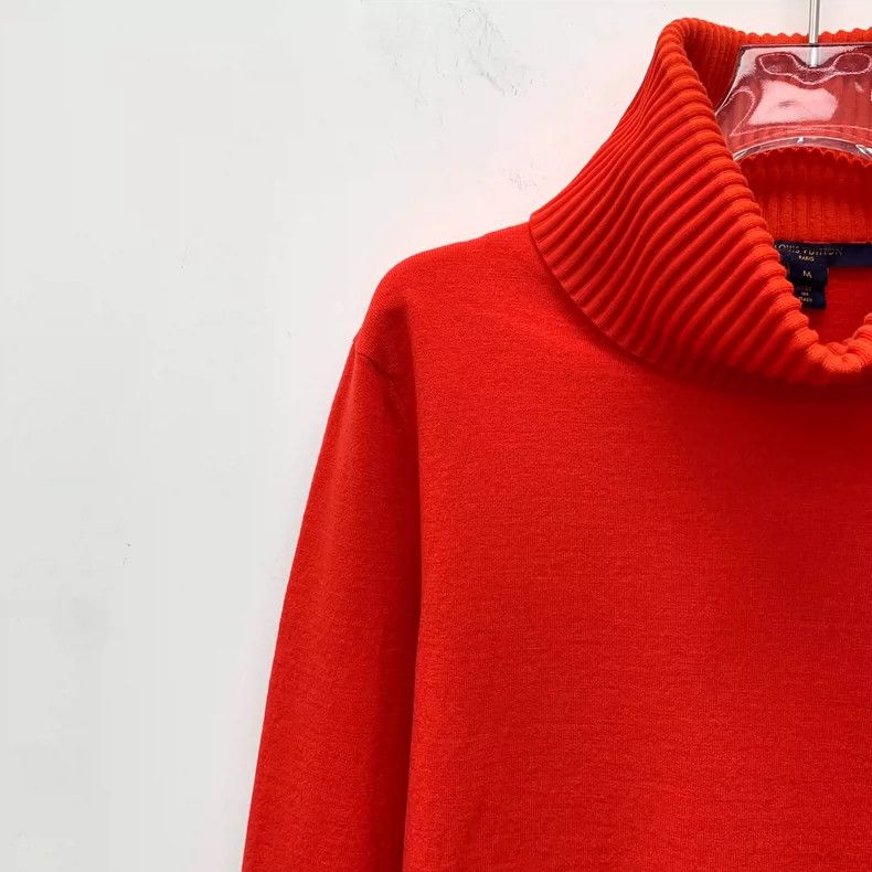 Louis Vuitton Louis Vuitton Red wool turtleneck long-sleeve sweater Size M / US 6-8 / IT 42-44 - 3 Thumbnail
