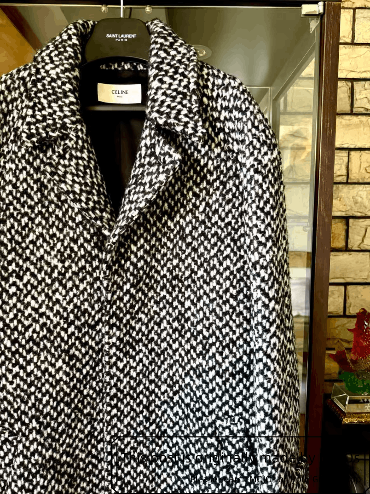 Celine Sz 52 Celine 19AW Runway Snowing Wool Coat mojos16061212 Size US L / EU 52-54 / 3 - 2 Thumbnail
