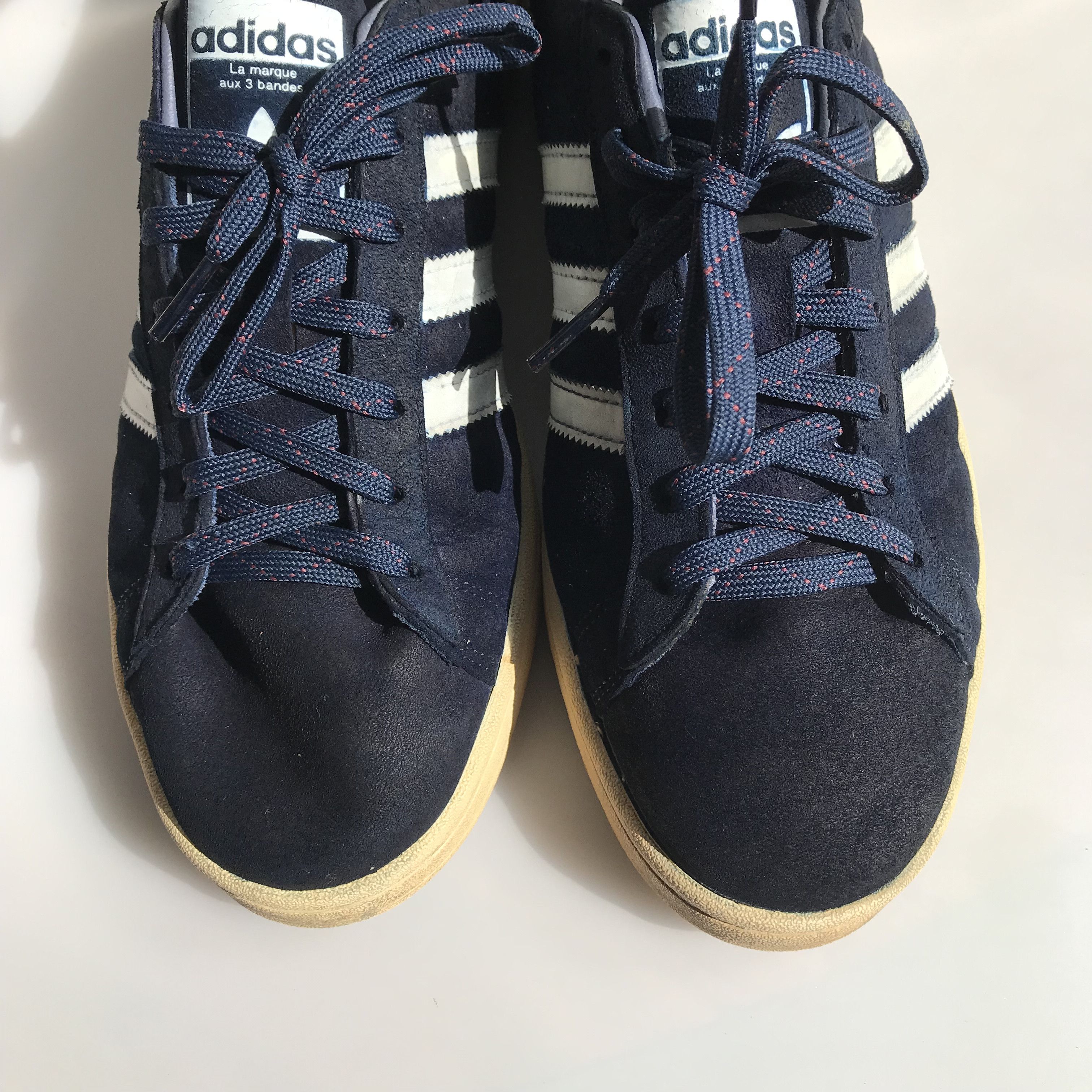Adidas Vintage Adidas Originals Campus 80s Suede Navy Blue Size US 11 / EU 44 - 7 Thumbnail