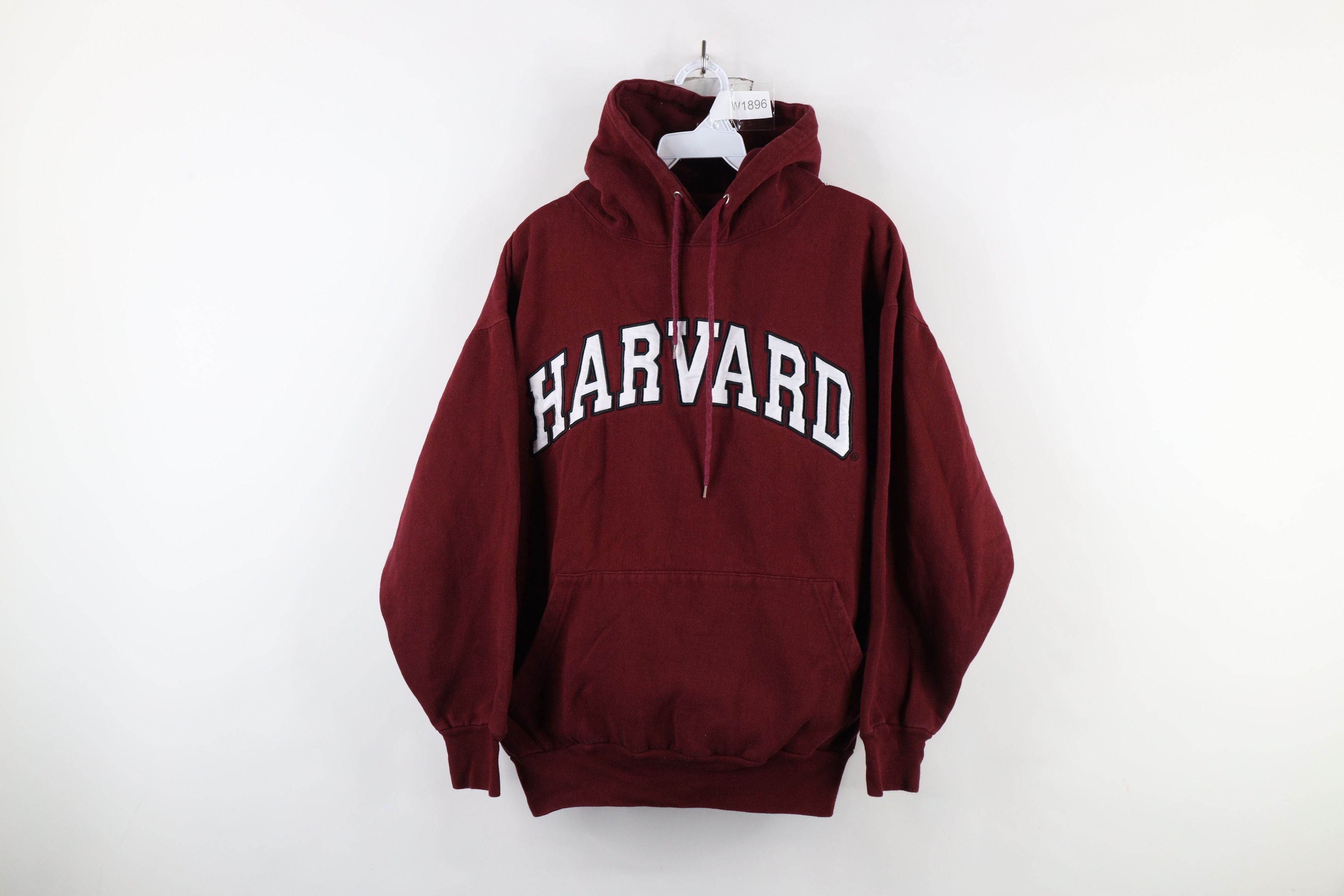 Vintage Vintage 90s Harvard University Hoodie Sweatshirt Red Size XL / US 12-14 / IT 48-50 - 1 Thumbnail