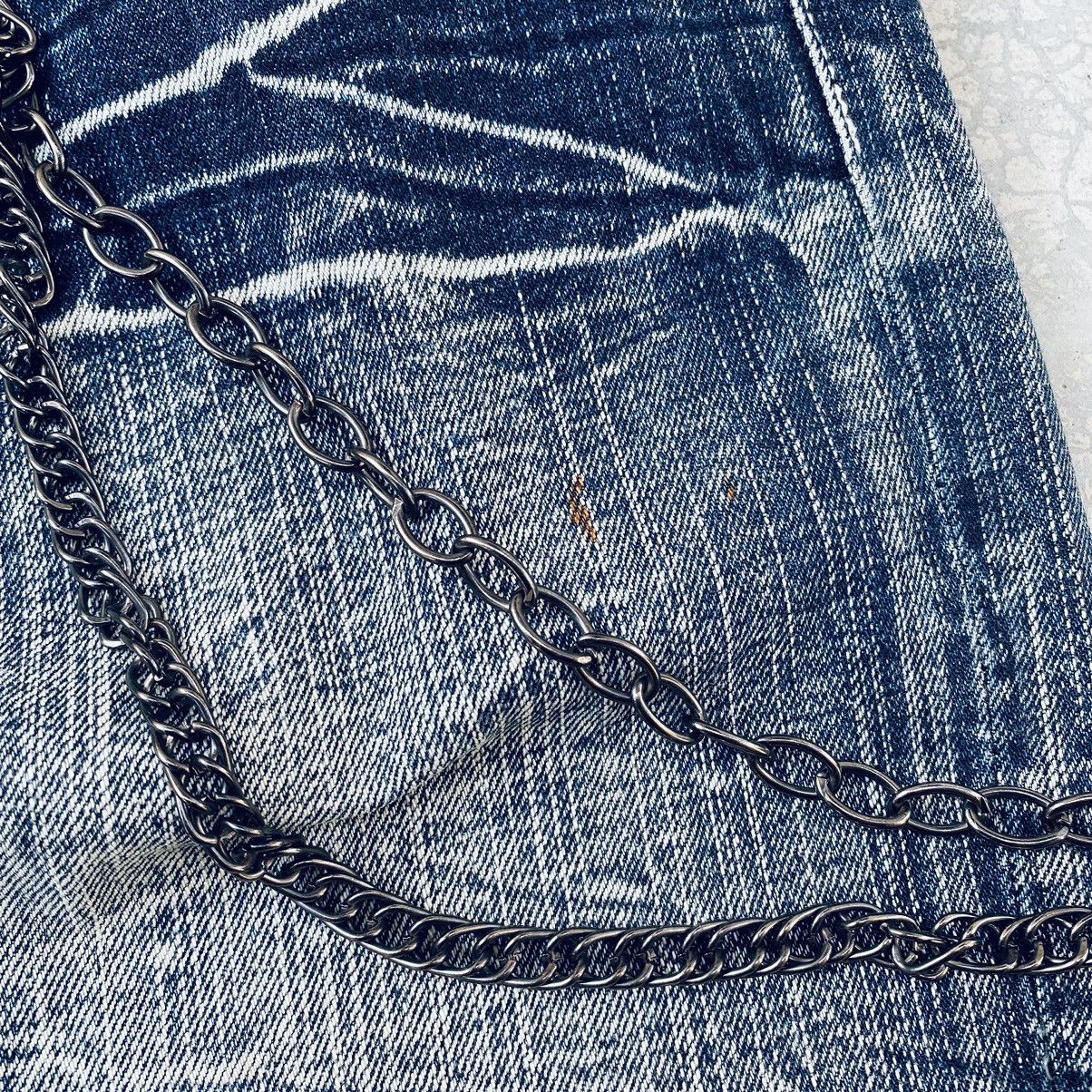 Japanese Brand Vintage Sorridere Flared Distressed Denim Pants Size US 34 / EU 50 - 8 Thumbnail