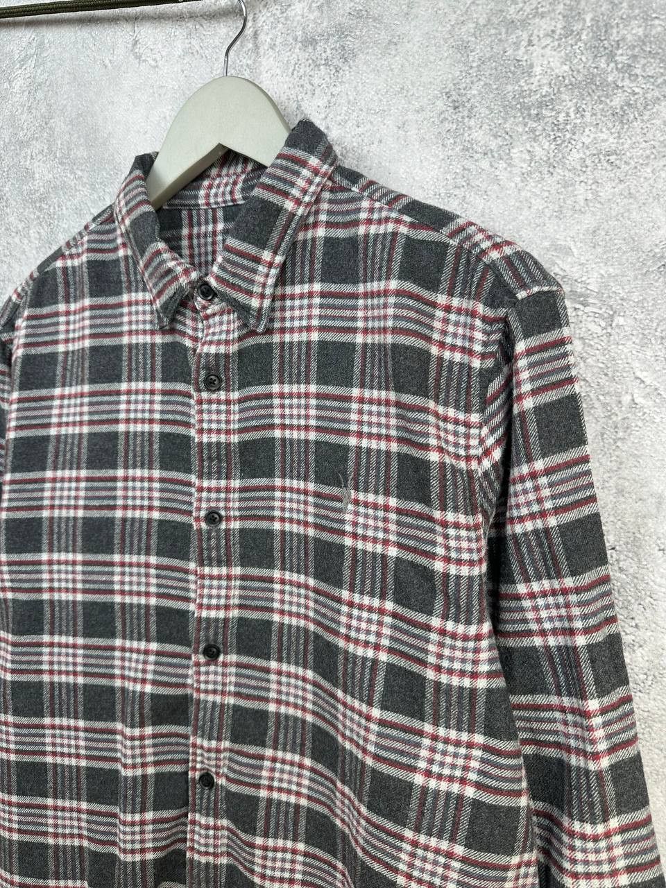 Allsaints AllSaints Gaines Brushed Flannel Shirt Check Ramskull Grunge Size US L / EU 52-54 / 3 - 5 Thumbnail