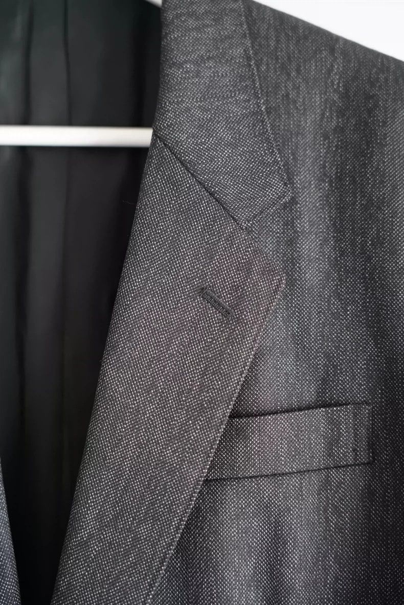 Yohji Yamamoto Yohji Yamamoto size m 90s English wool grey suit 2501-Nexta Size 38R - 3 Thumbnail
