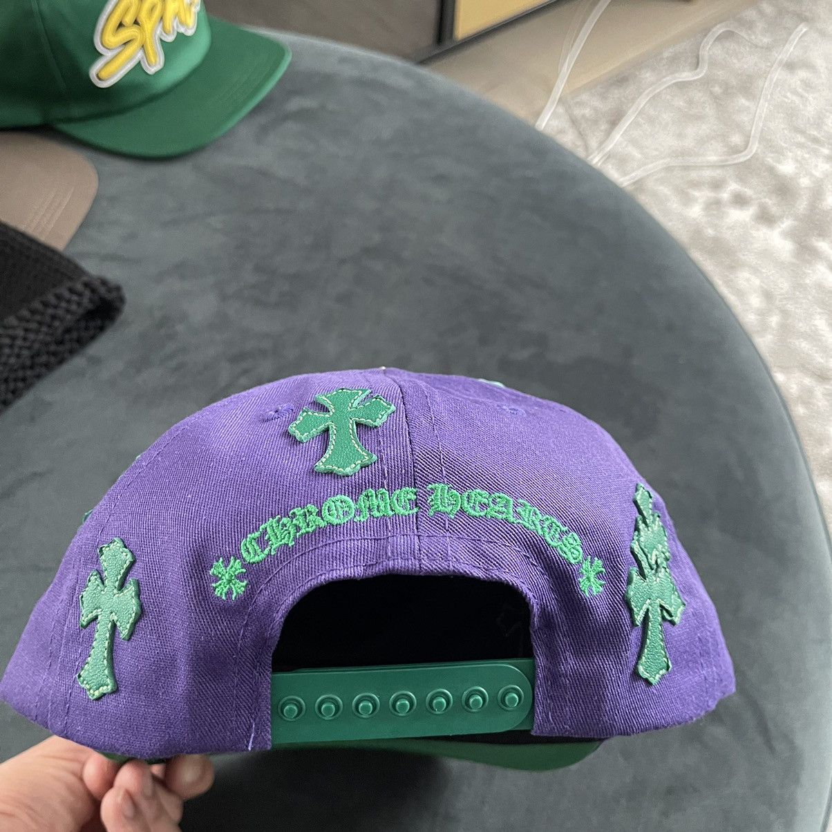 Chrome Hearts Chrome Hearts Cross Patch Hat Purple Art Basel Exclusive Size ONE SIZE - 5 Thumbnail