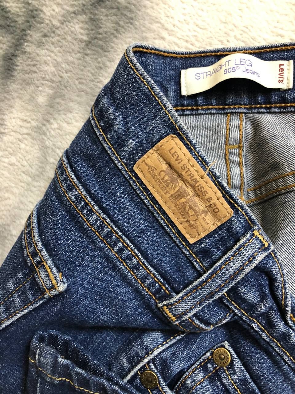 Levi's Levis Straight Leg Jeans Blue Denim Size 28" / US 6 / IT 42 - 4 Thumbnail
