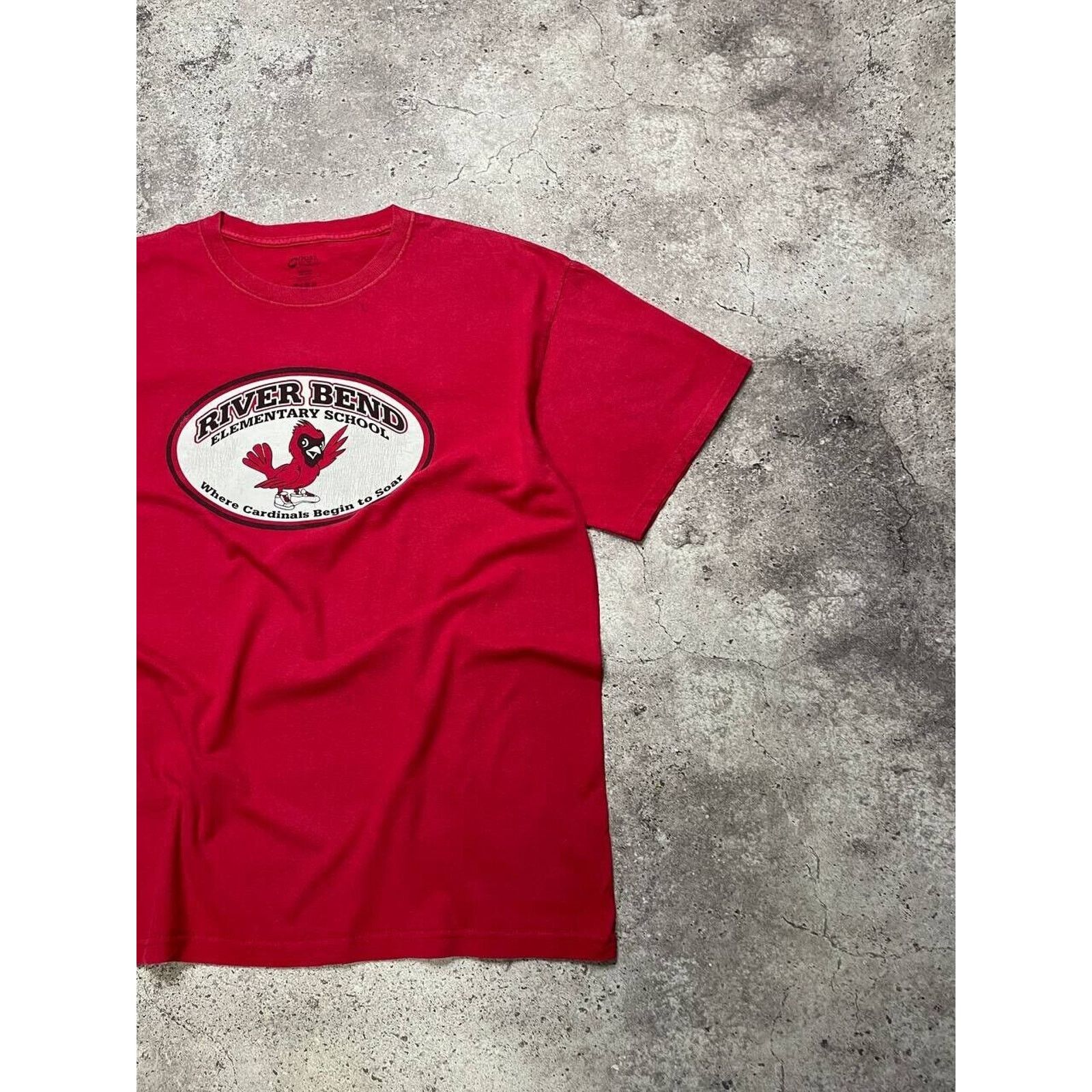 Port & Company × Vintage Vintage River Bend Elementary School T-Shirt Port & Company Size US L / EU 52-54 / 3 - 3 Thumbnail