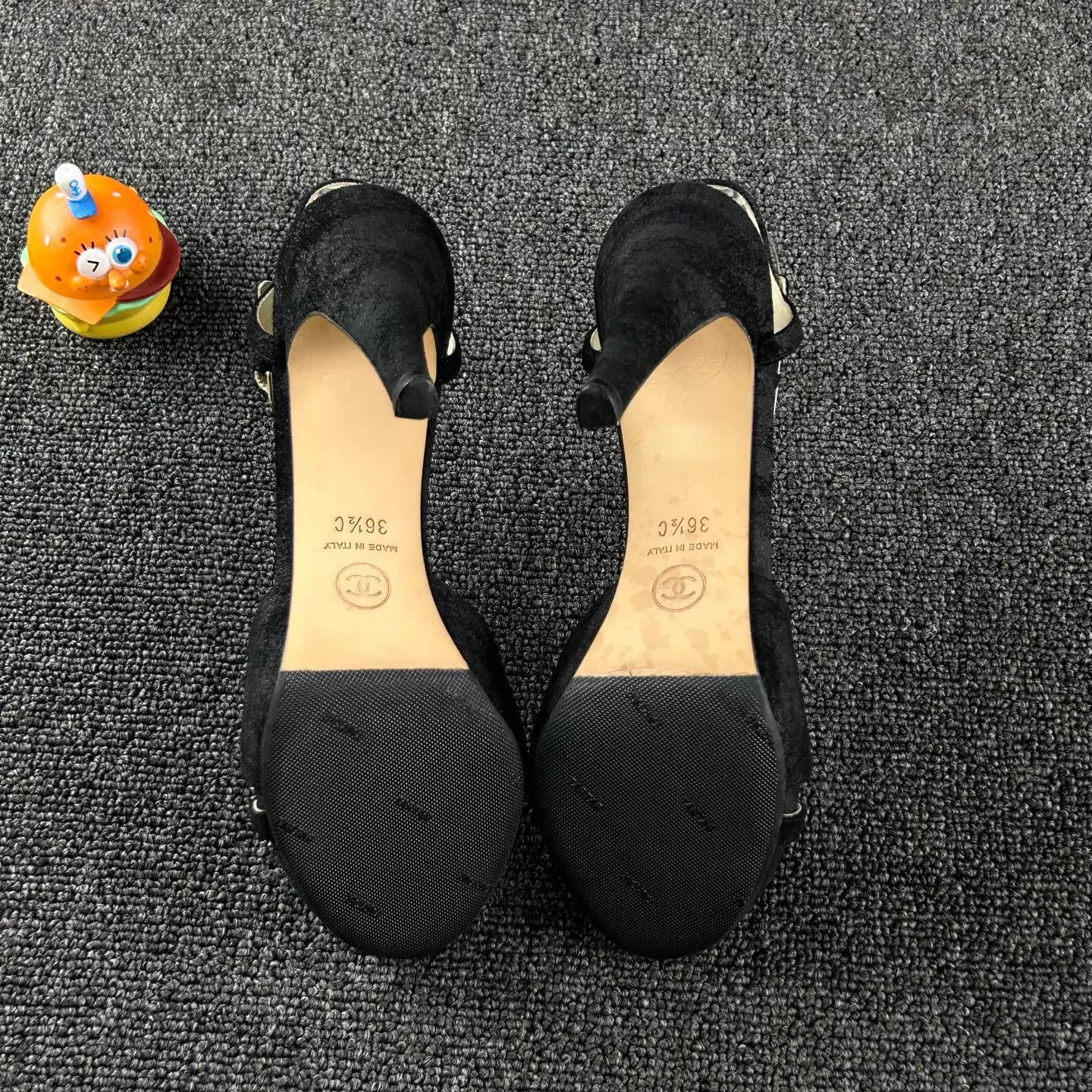 Chanel Chanel Black Suede High Heels Women's 36.5 Size US 6 / IT 36 - 6 Thumbnail