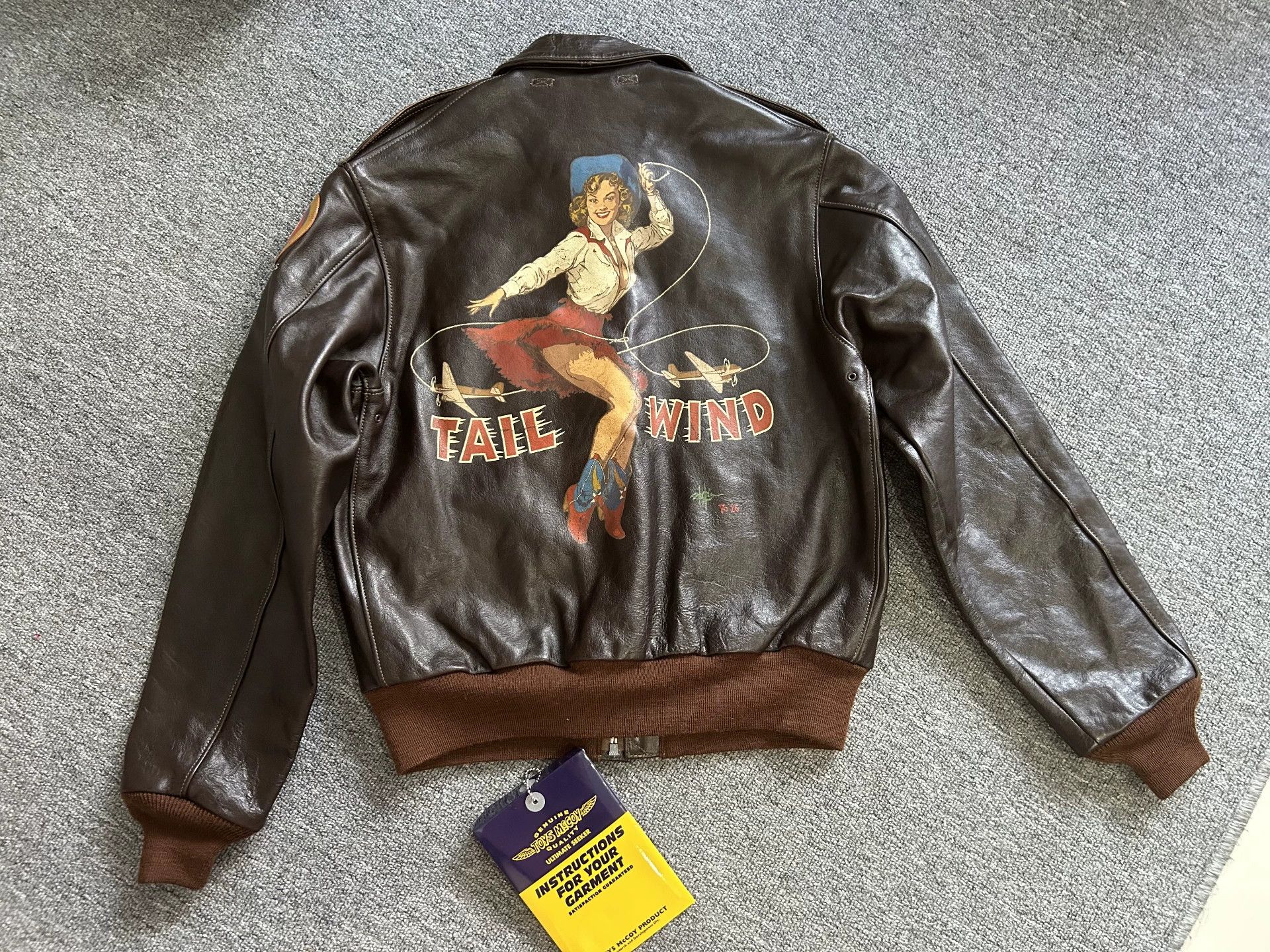 TOYS McCOY toys McCoy A2 Pilot Leather Jacket Size US M / EU 48-50 / 2 - 1 Thumbnail