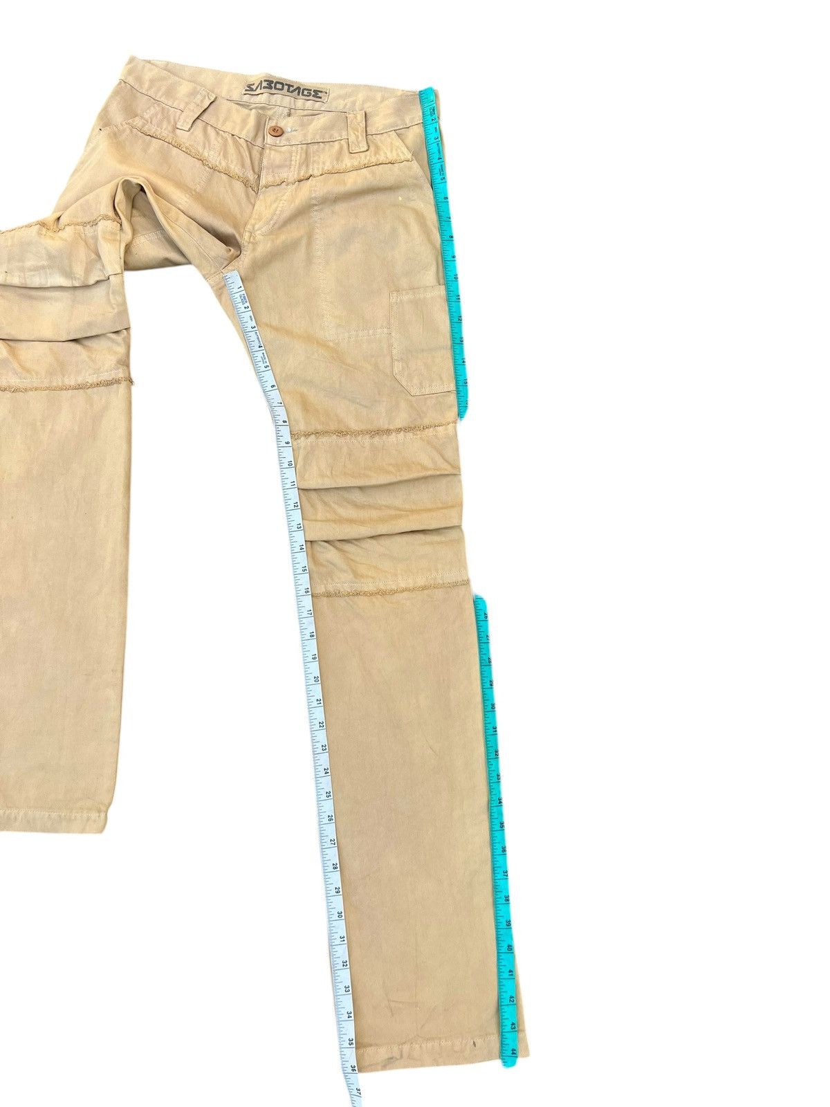 Japanese Brand Vintage SABOTAGE Japan Fade Dirty Distressed Pant Size US 31 - 4 Thumbnail