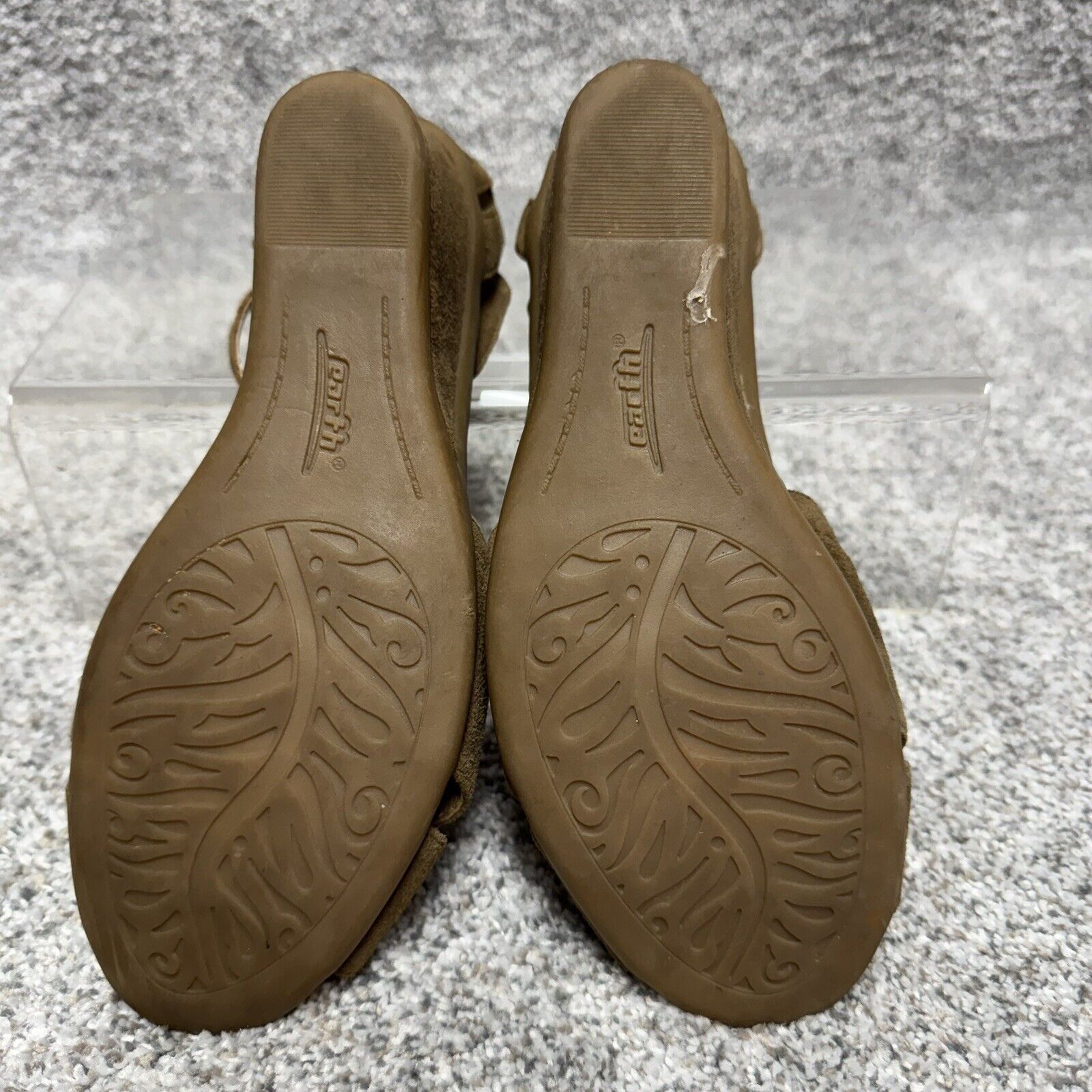 Other Earth Sandals Womens 7 Leather Suede Wedge Heel Y2K Size US 7 / IT 37 - 7 Thumbnail